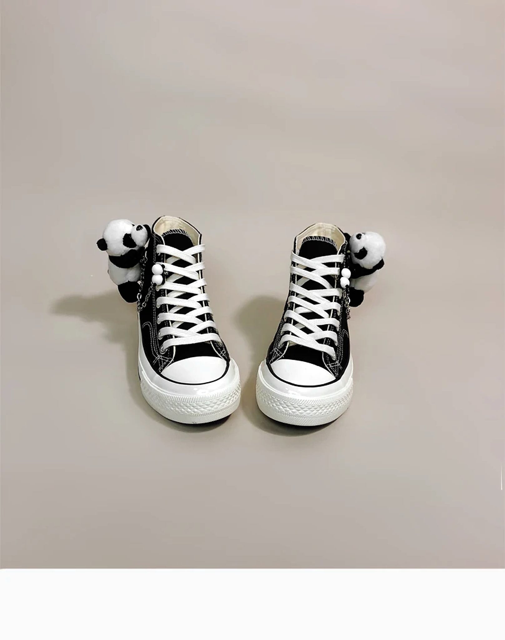 PandaX™ – High Top Canvas Sneakers with Plush Panda - enhanced image 8