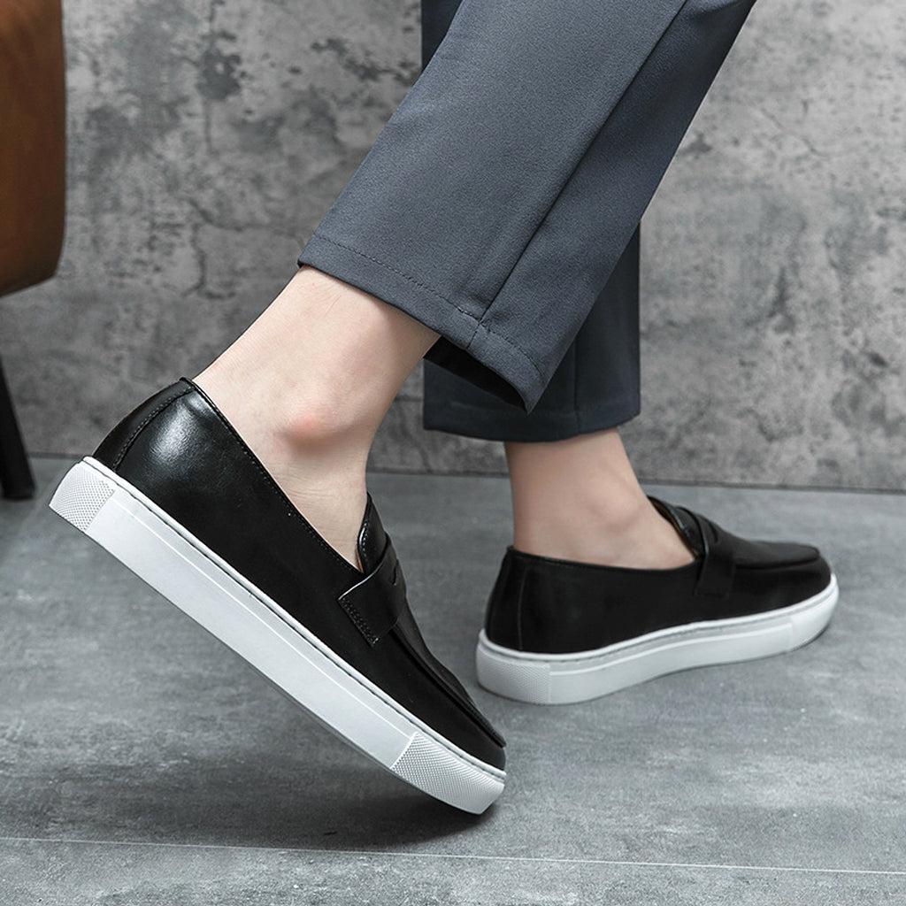 Plus Size Board Shoes Male Business Casual Leather Shoes Men - enhanced image 8
