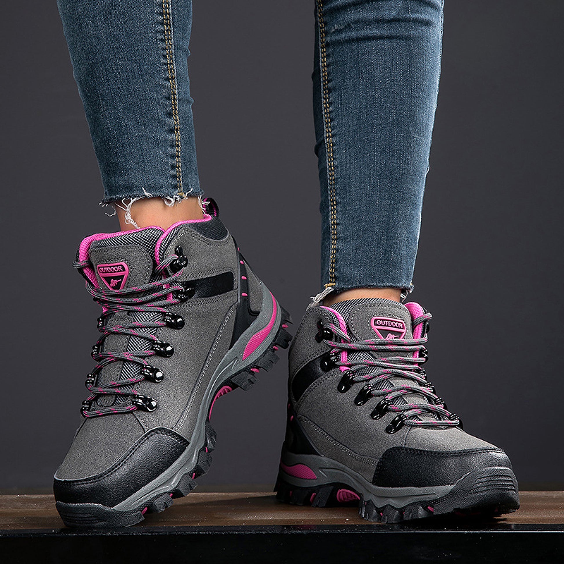 Plus Size Outdoor High-top Wear-resistant Mountaineering Women's Shoes - enhanced image 8