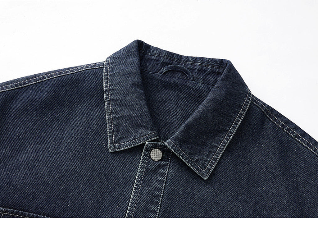 Pocket Decorative Lapel Men's Jacket - enhanced image 8