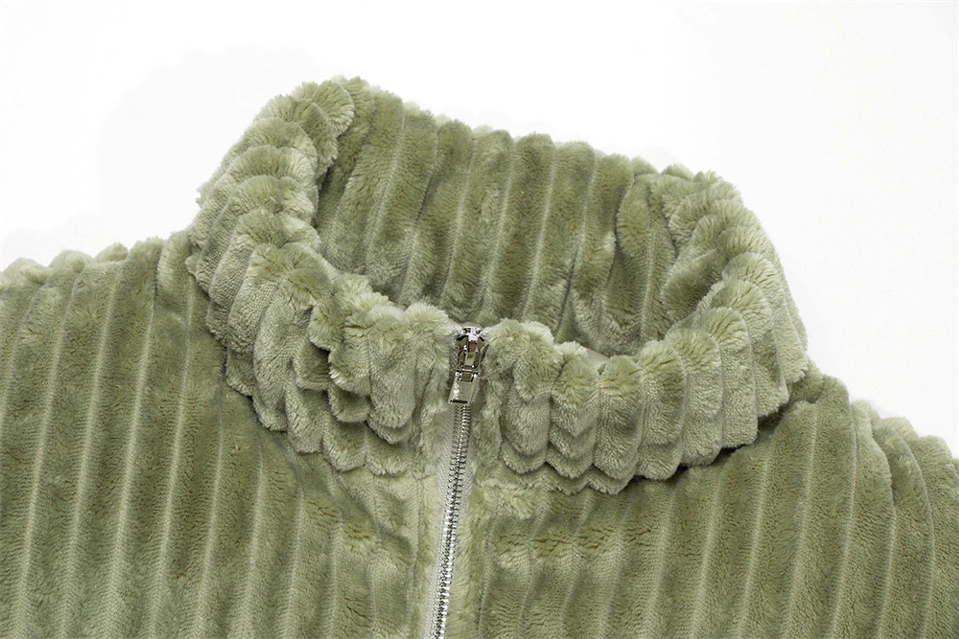 Polar Plush Stand-up Collar Cotton-padded Coat Men's Winter Loose Casual Pure Color Thickened Vest - enhanced image 8