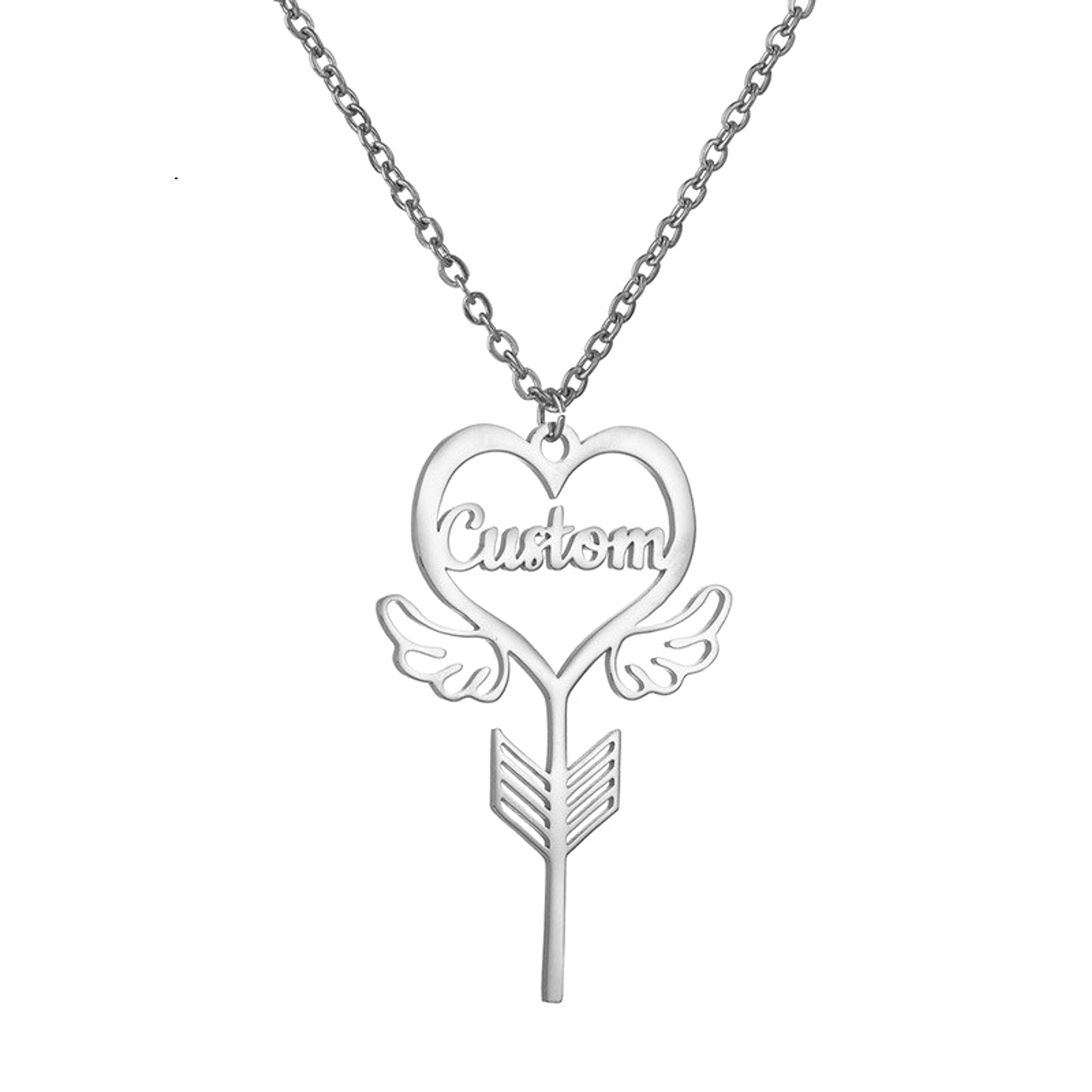 Popular Name Necklace Small Design Sense Love Butterfly Shape Key Pendant Necklace Gift - enhanced image 8