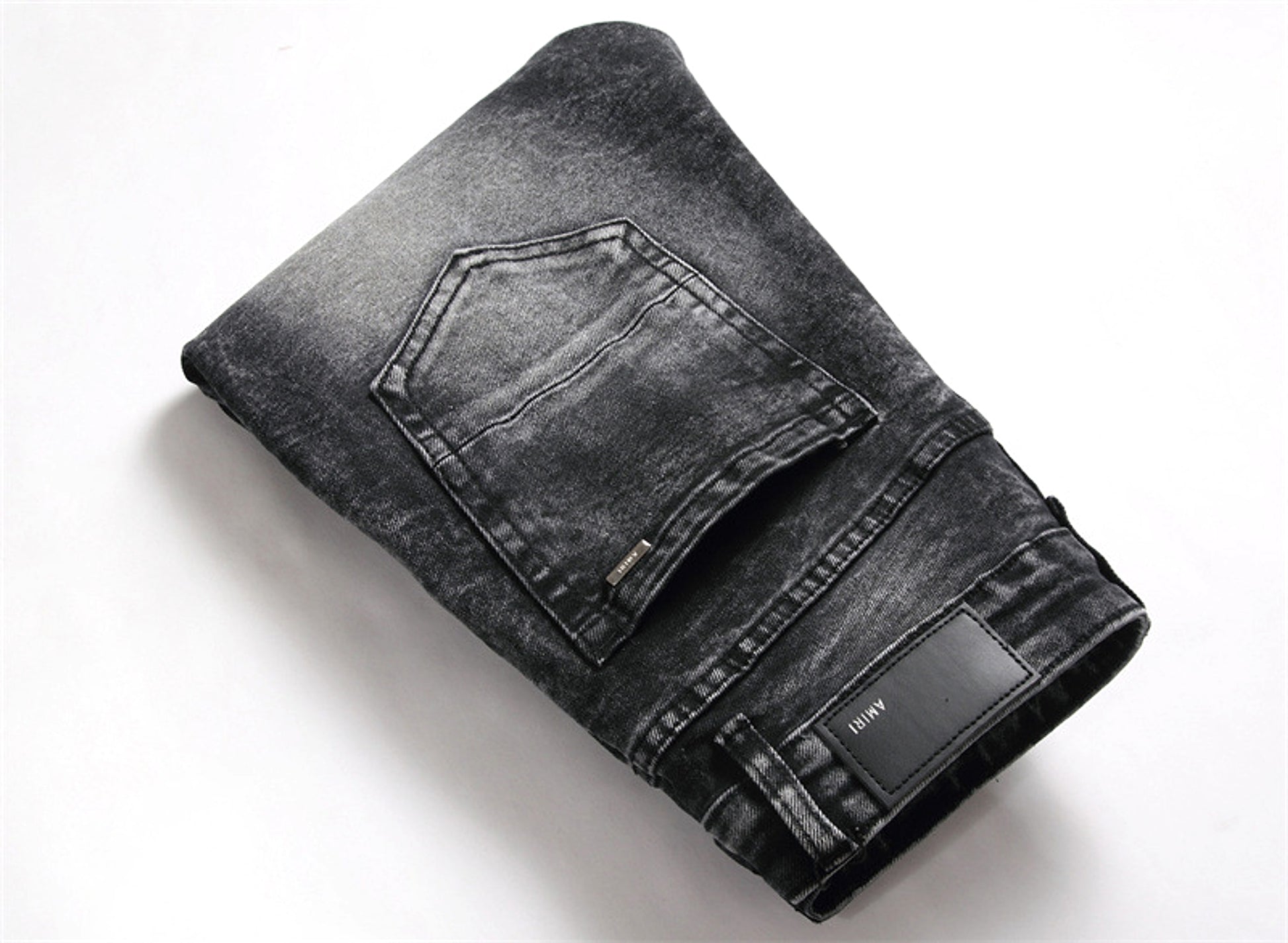 Punk Men's Jeans Hole Embroidery Five-pointed Star - enhanced image 8