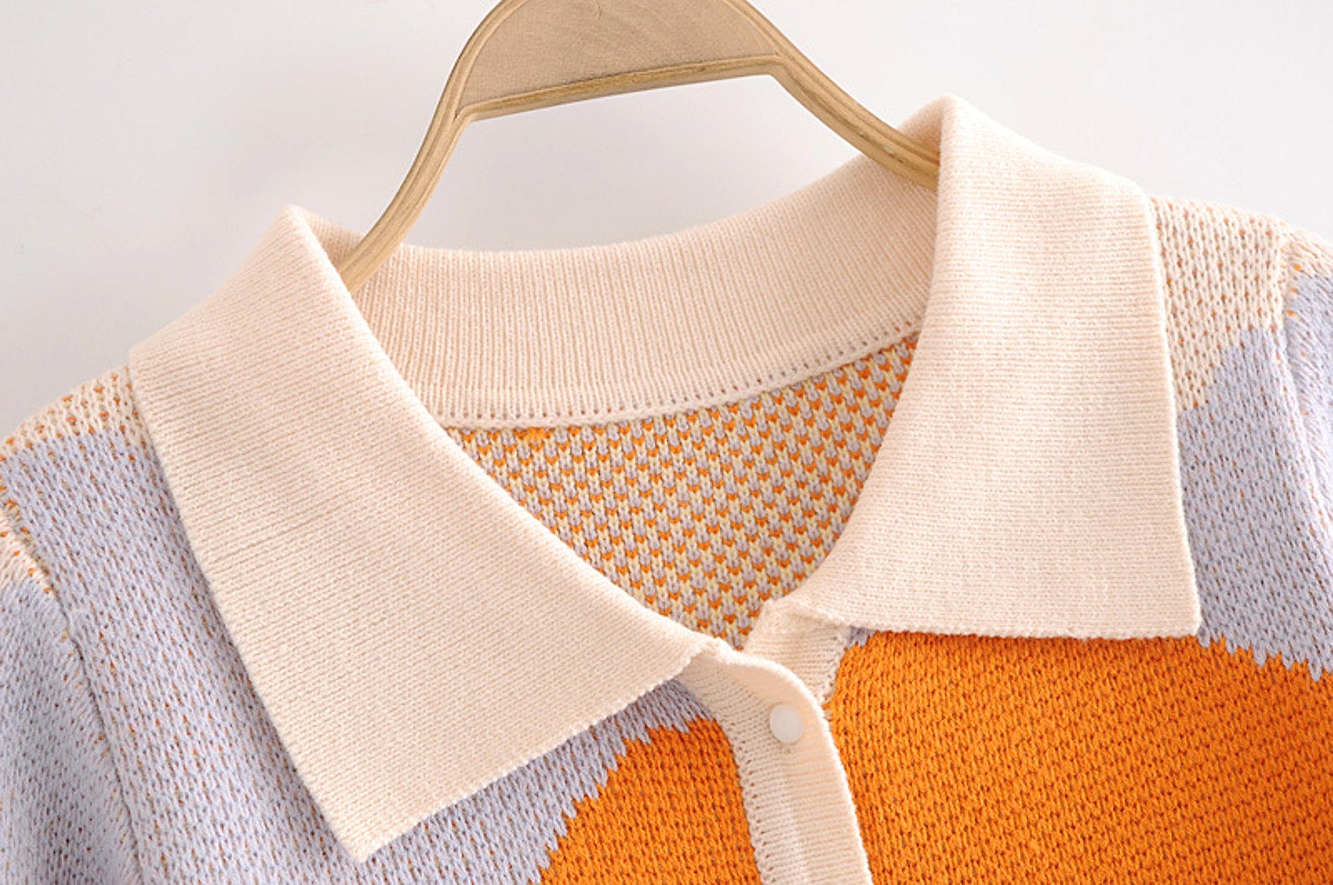 Retro sweater cardigan women knitwear - enhanced image 8