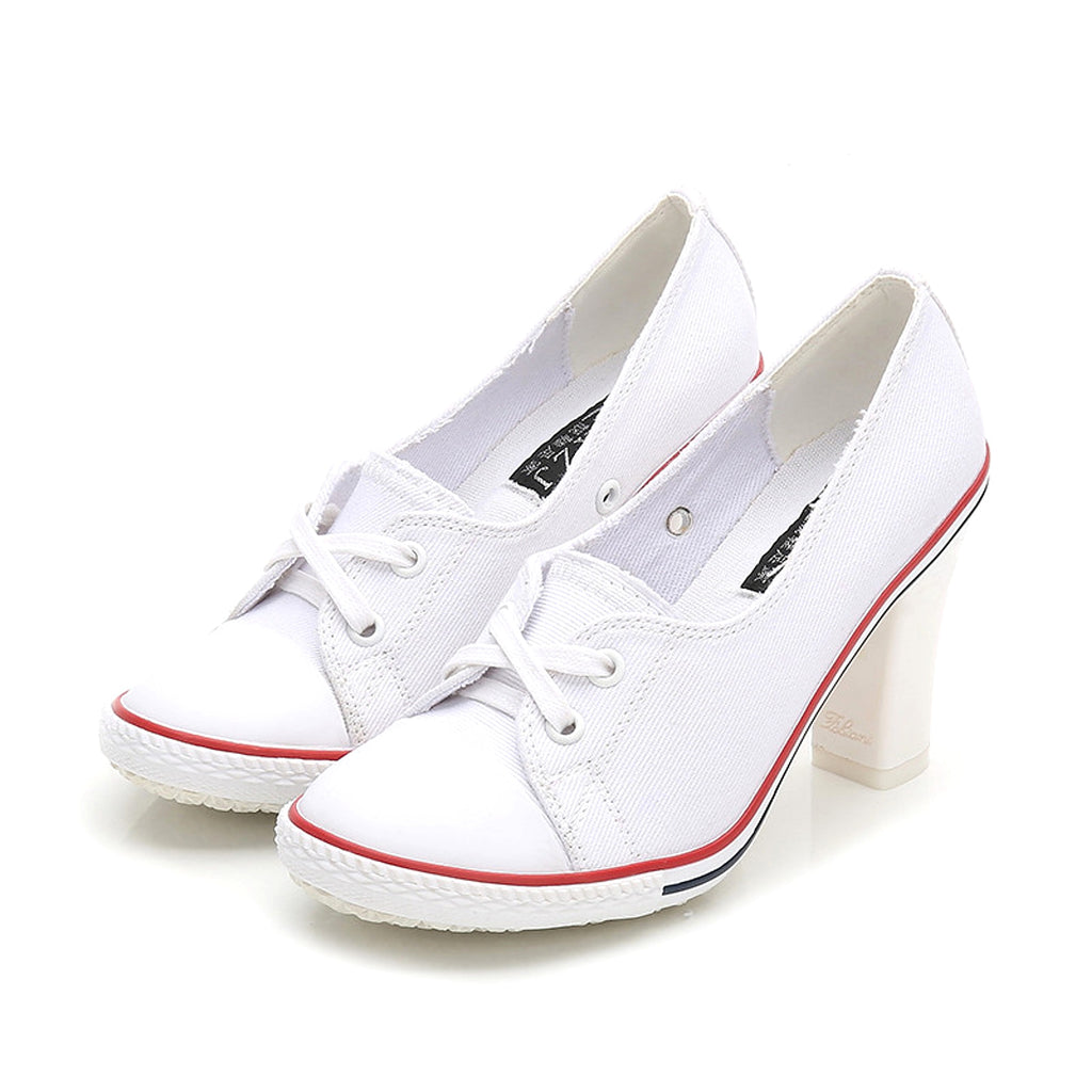 SeoulLift™ – Korean Canvas High-Sole Sneakers (Women) - enhanced image 8