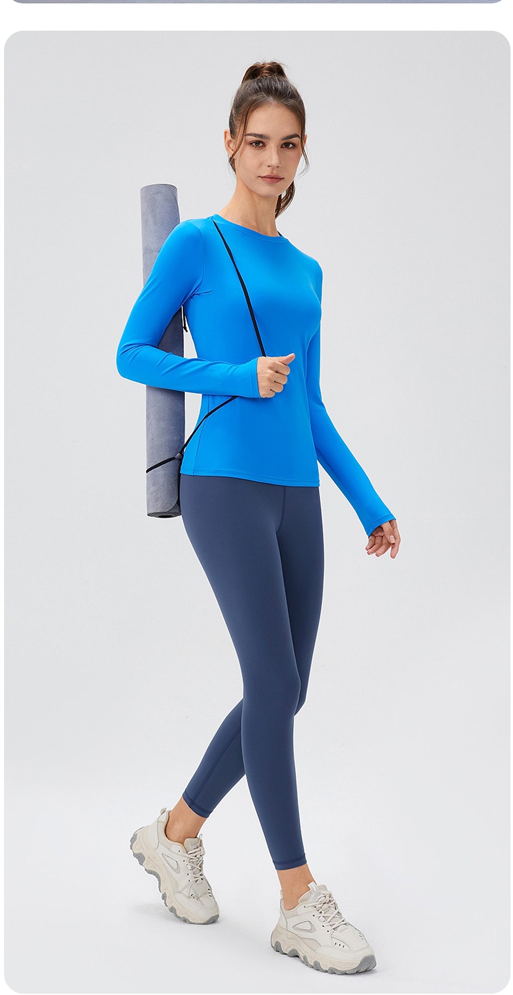 T. Skinny Slimming Nude Feel High Elastic Yoga Leggings Workout Clothes - enhanced image 8
