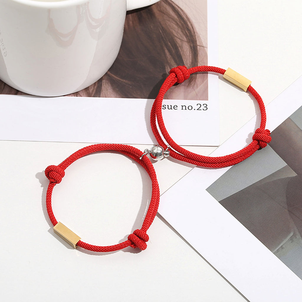 Magnetic Engraved Couple Bracelet – Stay Connected, Always! - enhanced image 8