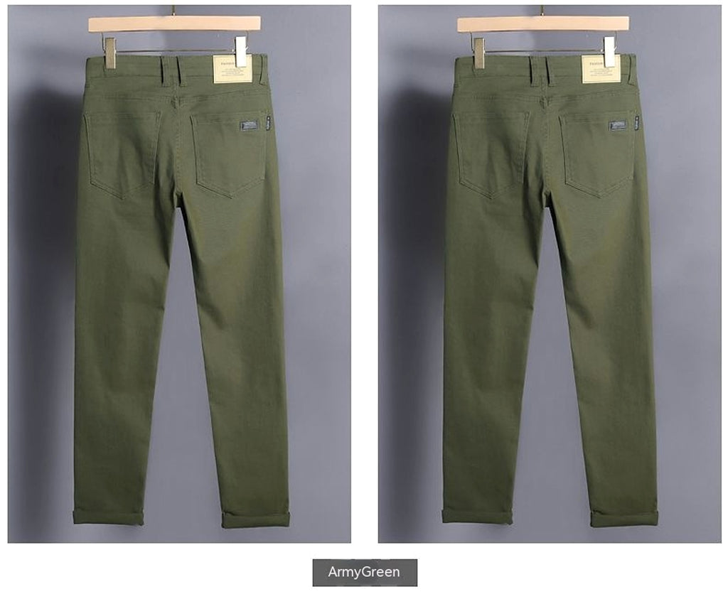 Straight Stretch Comfortable Trousers Mid-high Waist Pants Men - enhanced image 8