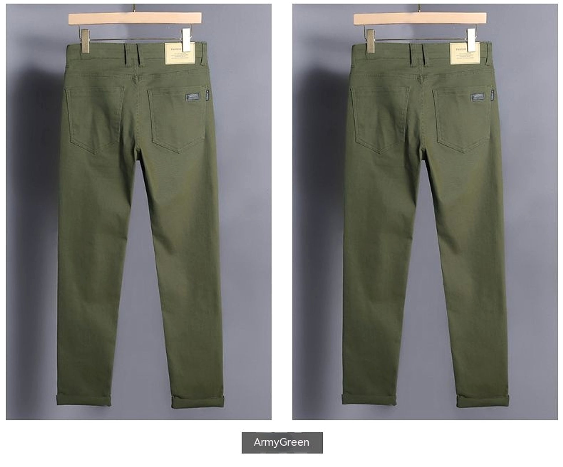 Straight Stretch Comfortable Trousers Mid-high Waist Pants Men - enhanced image 8