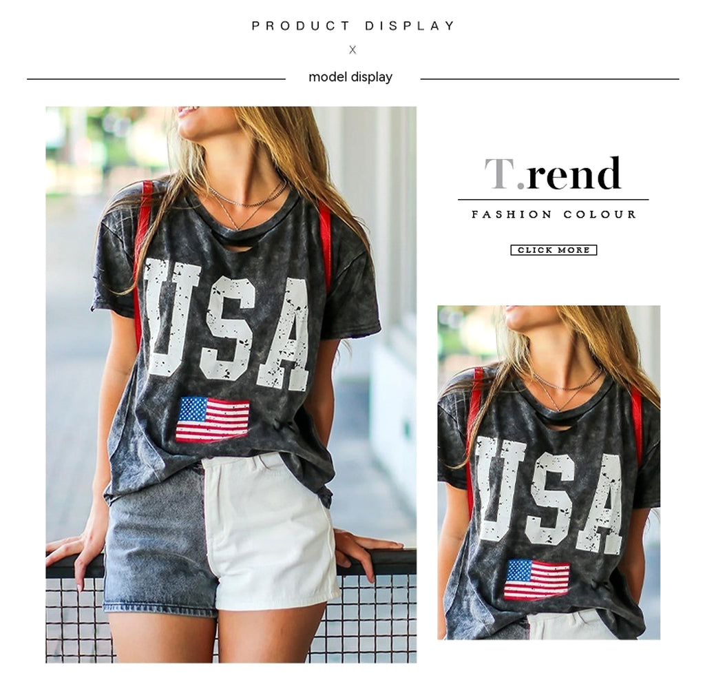 USA - T-shirt For Women - enhanced image 8