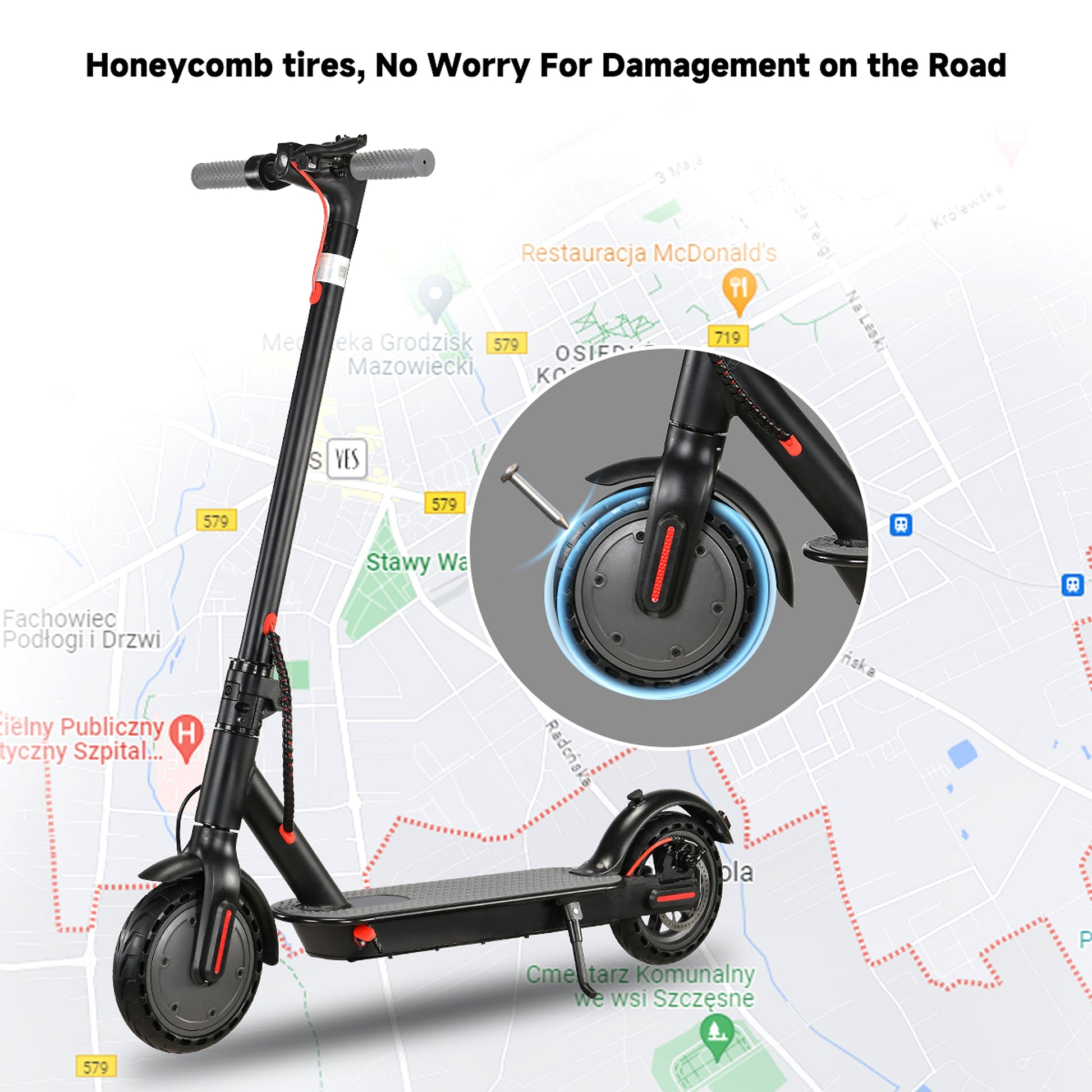 VoltStrider™ Esprit Urban Eight – Smart Electric Scooter (36V, IP-App-Control) - enhanced image 8