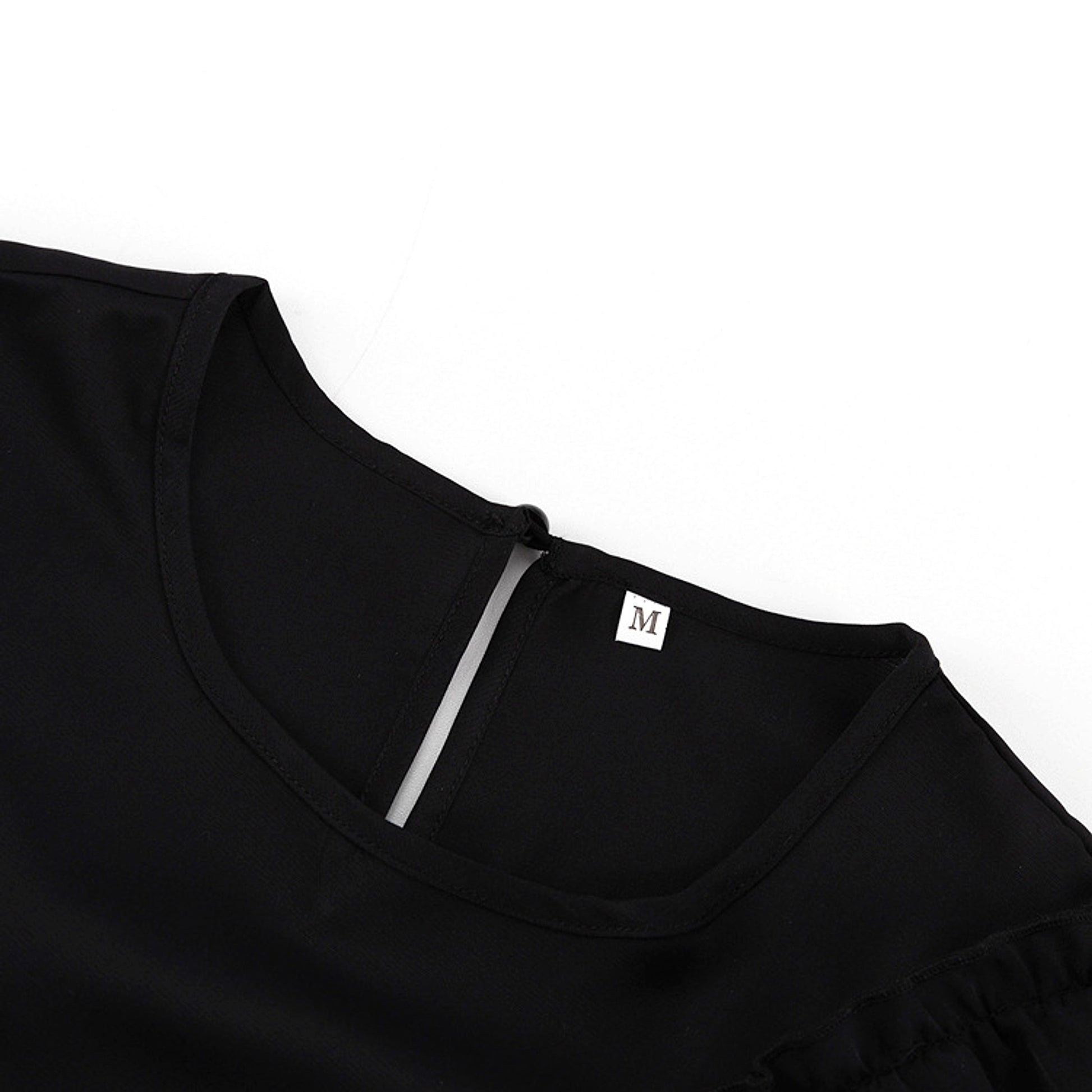 Women's Graceful And Fashionable Bell Sleeve Ruffle Dress - enhanced image 8
