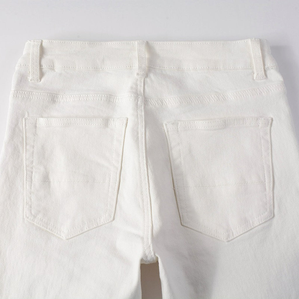 Women's High Street Ripped Stretch Slim Jeans - enhanced image 8
