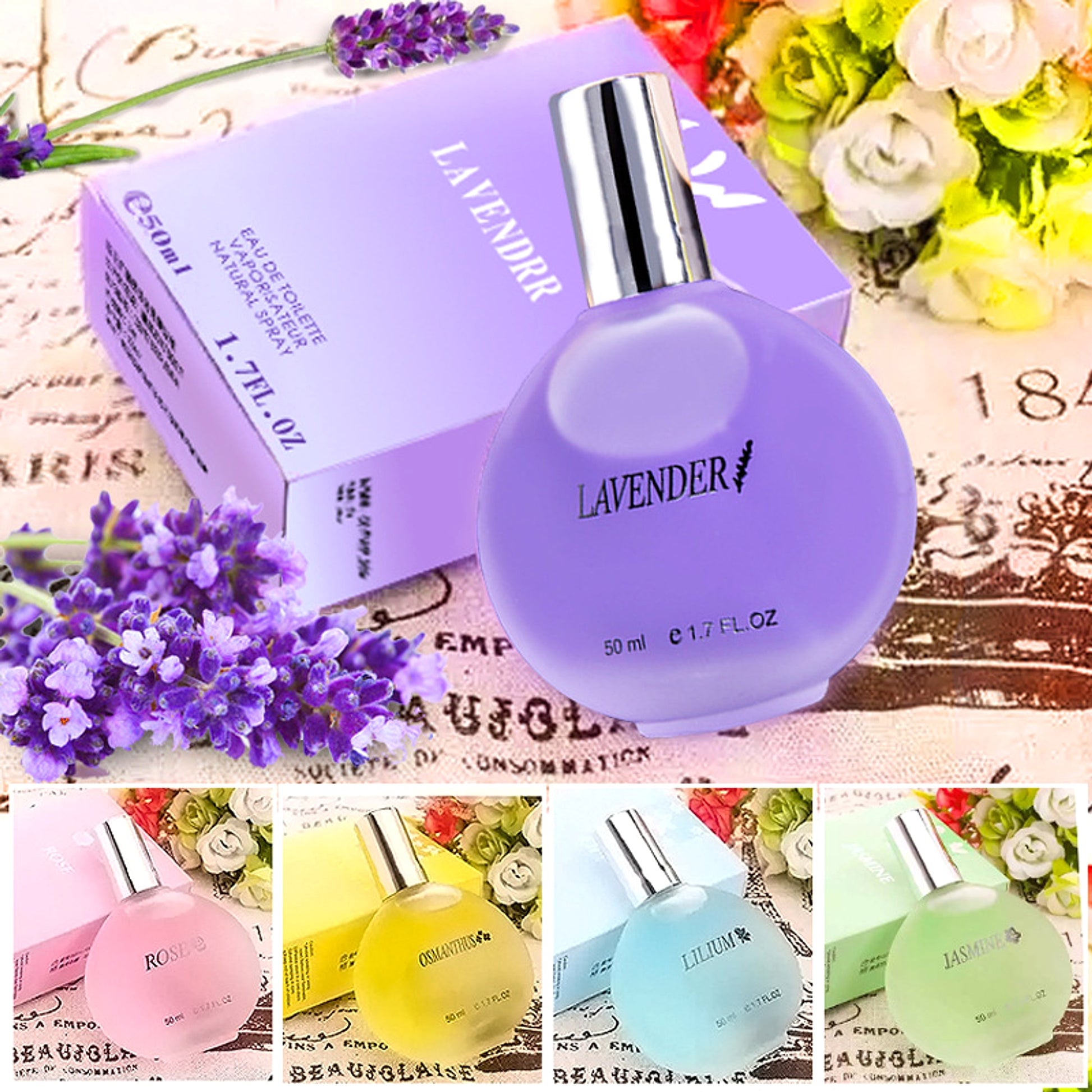 Women's Perfume Floral Light Fragrance Fragrance Student Jasmine Rose Osmanthus Perfum - enhanced image 8