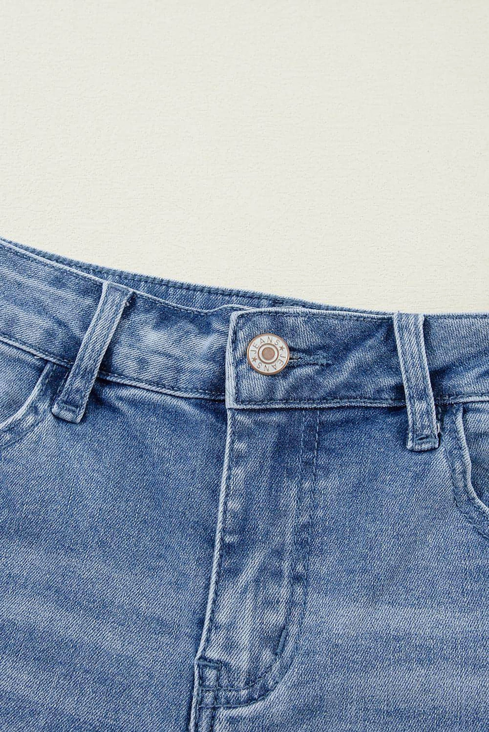 Ashleigh Blue Acid Wash Distressed Wide Leg High Waist Jeans - enhanced image 9