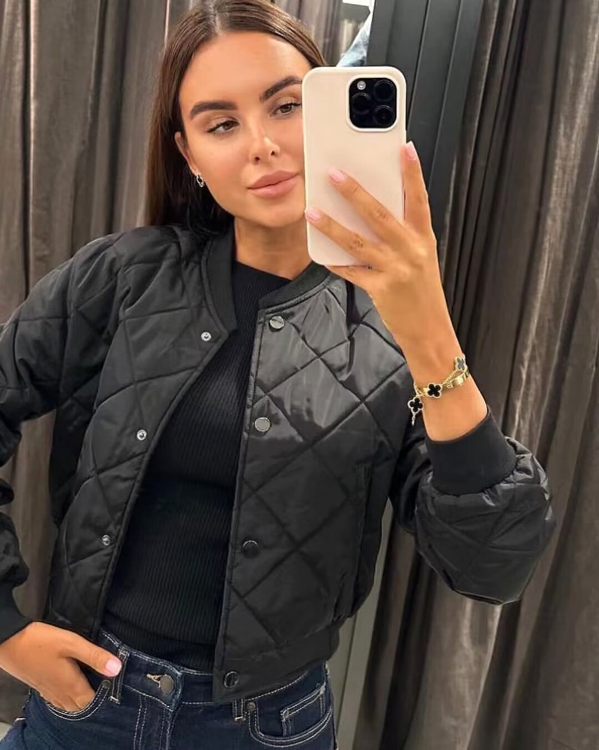 Autumn And Winter Ladies New Comfort And Casual Short Cotton Jacket Jacket Coat - enhanced image 9