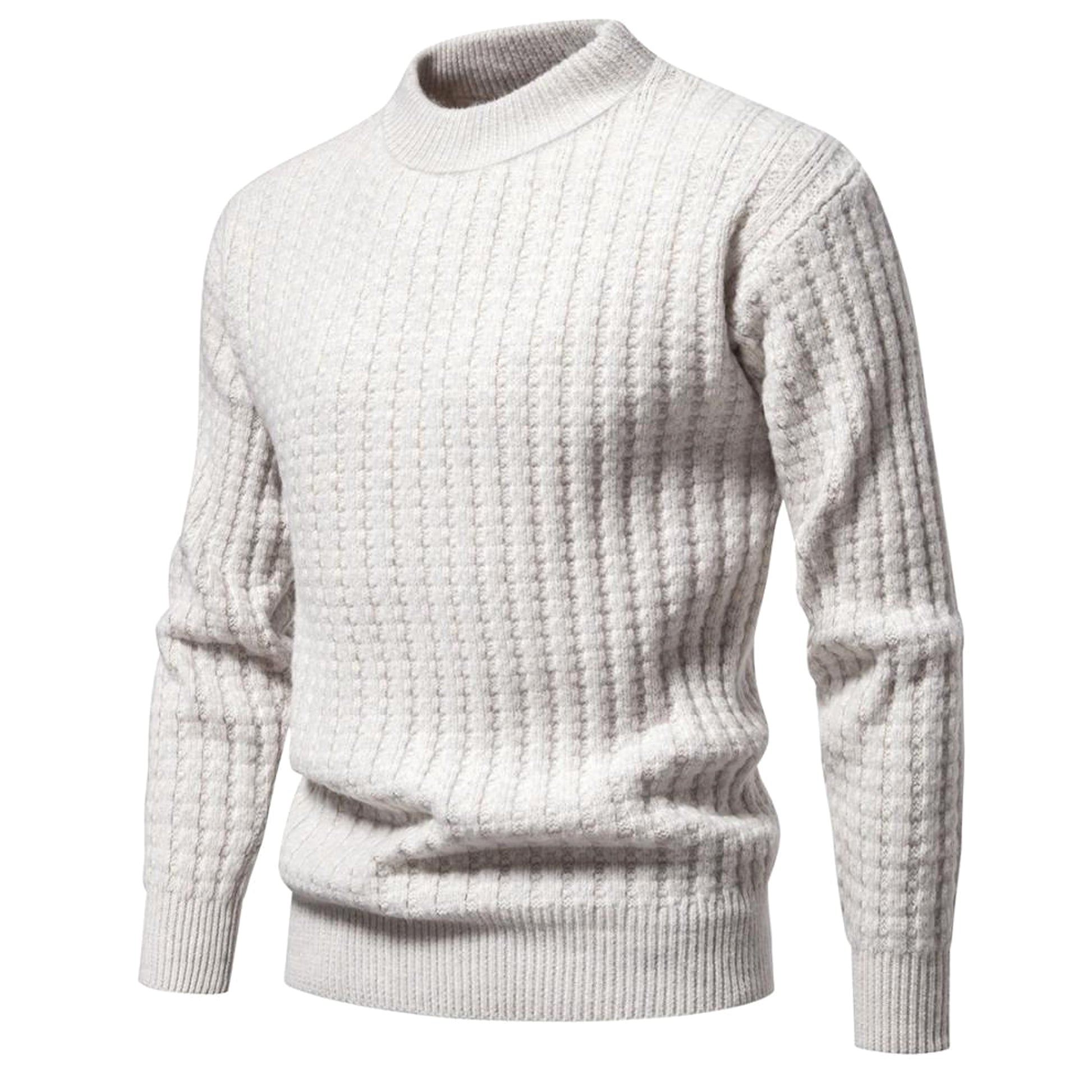A.1. Autumn Men's Knitwear Solid Color Round Neck Fashion Sweater - enhanced image 9