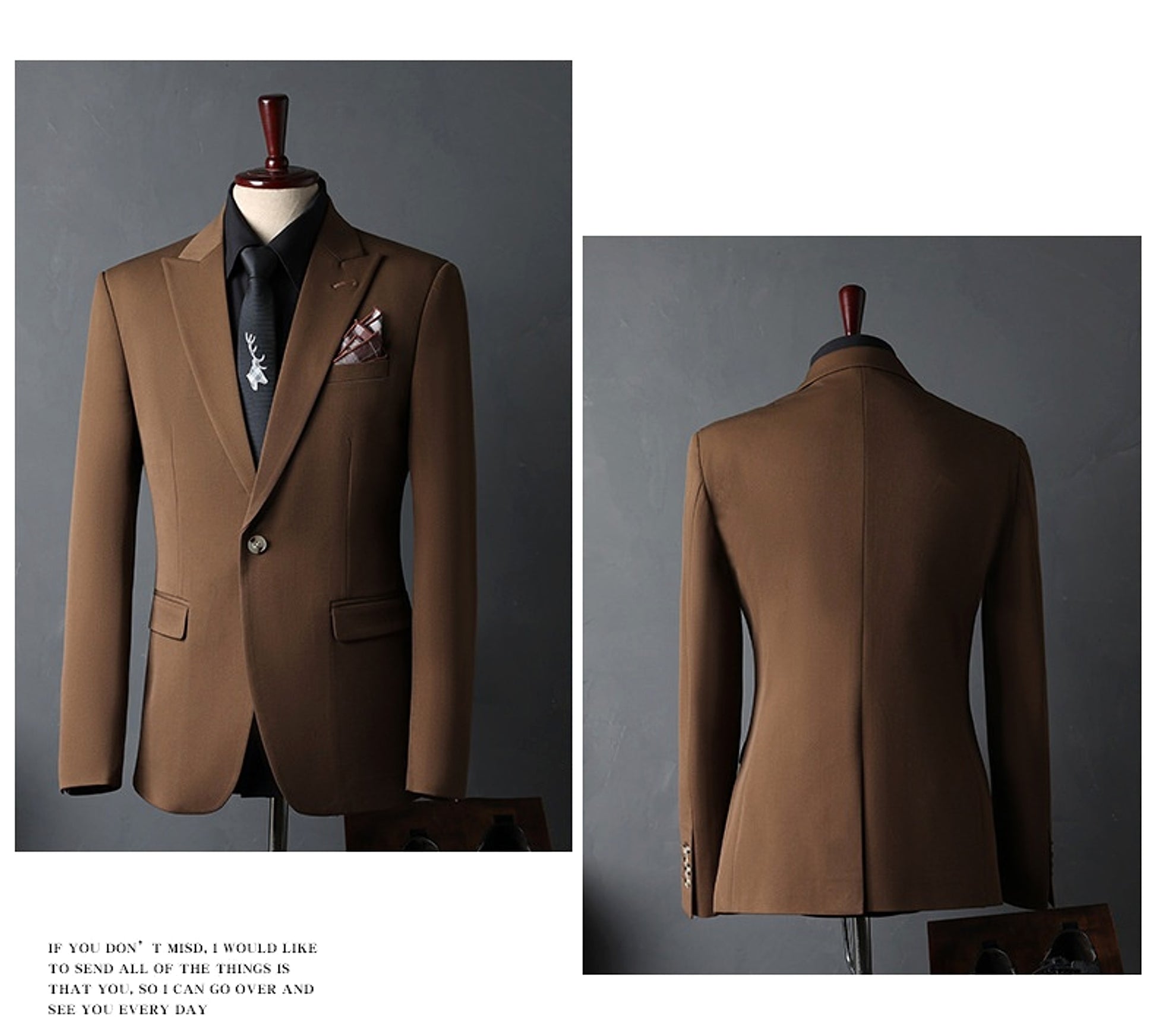 Élyséon™ – Groom’s Classic Wedding Suit Jacket Set - enhanced image 9