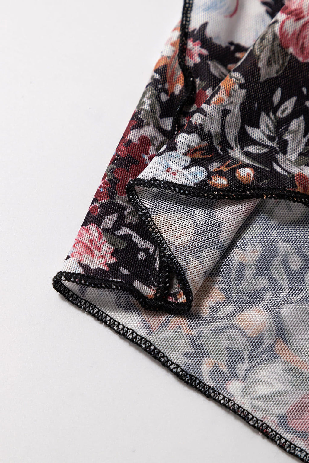 Brown Floral Print High Waist Maxi Skirt - enhanced image 9