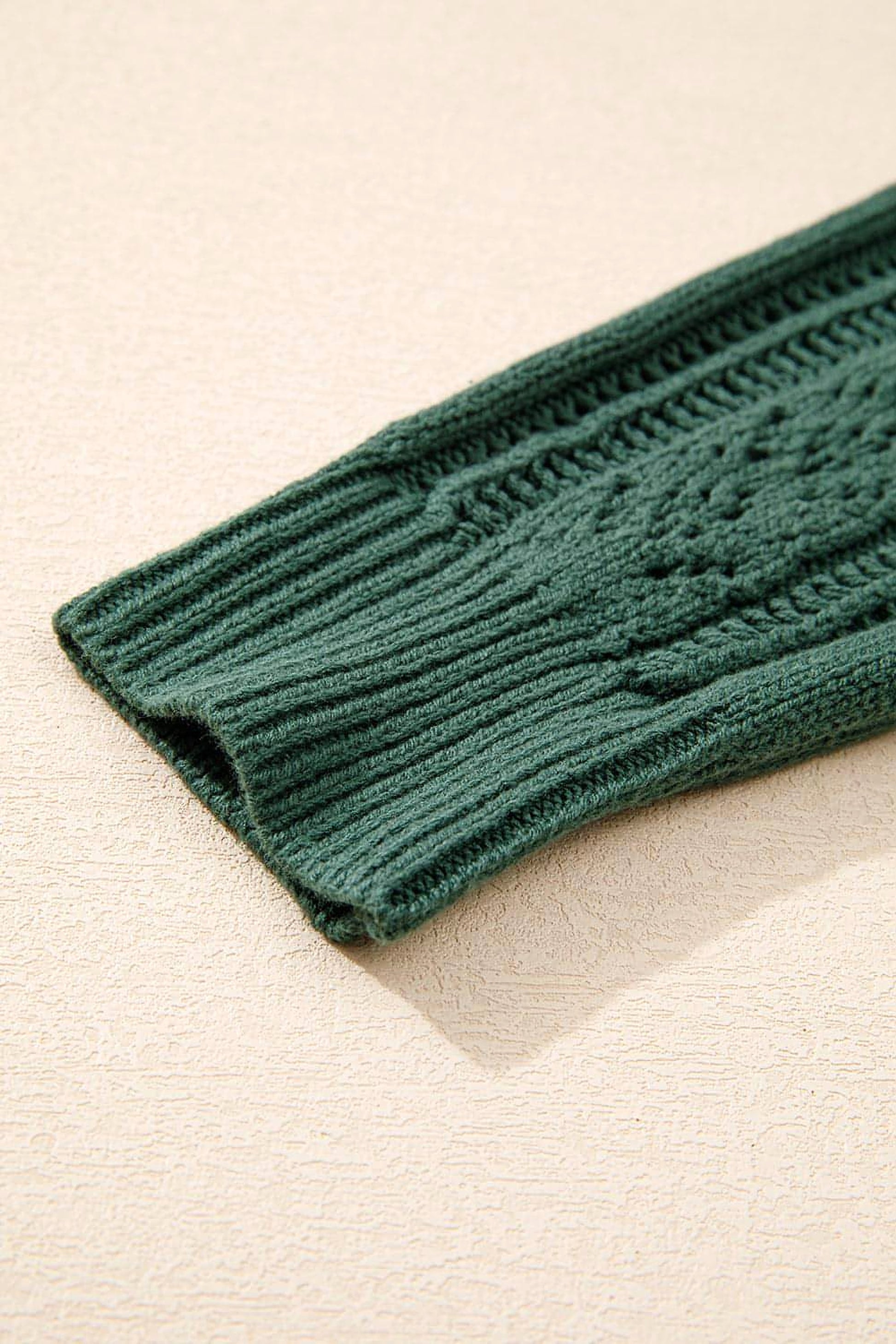 Canton Open Knit Drop Shoulder Sweater Cardigan - enhanced image 9