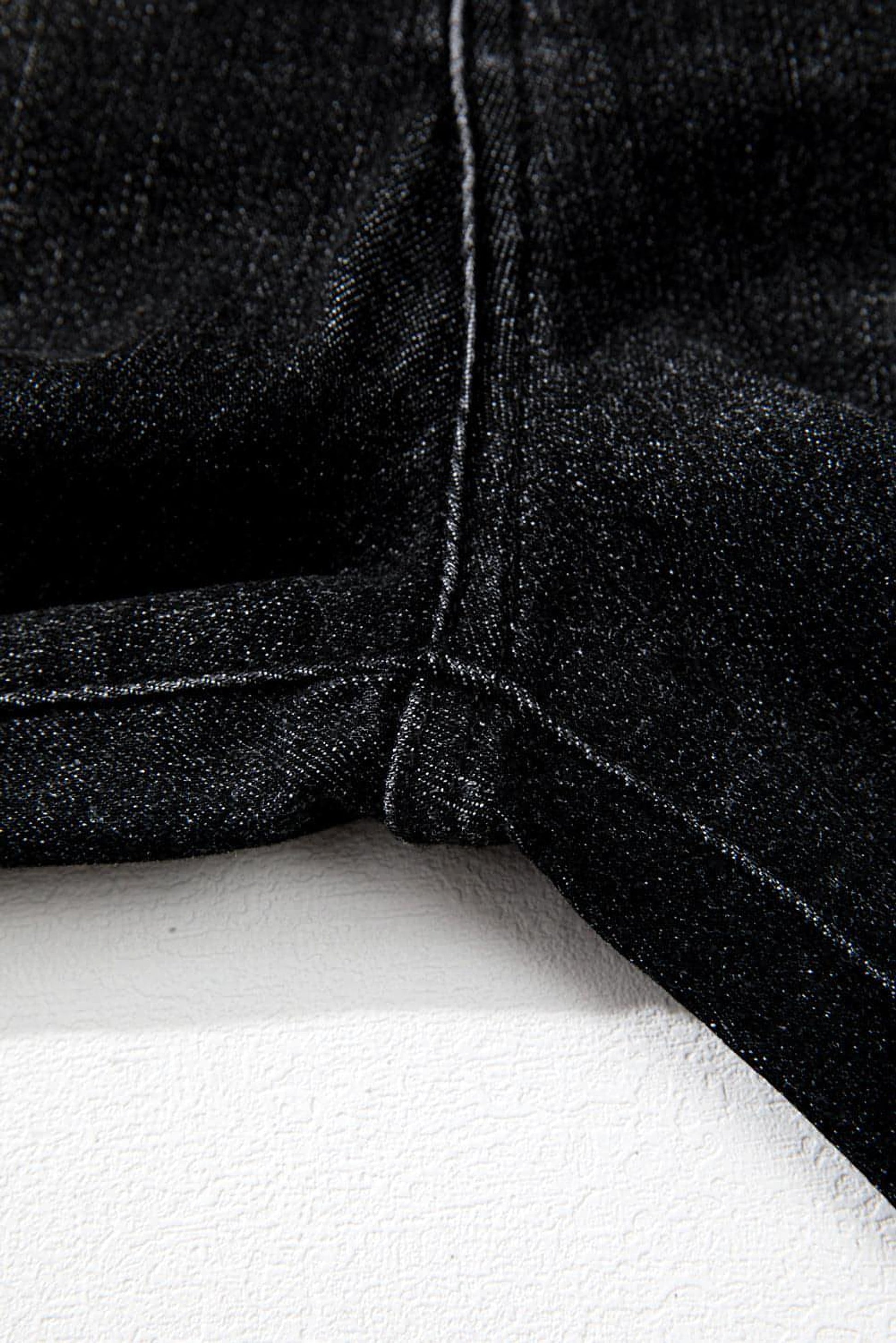 Carbon Grey Mineral Wash Raw Hem High Waist Flared Jeans - enhanced image 9