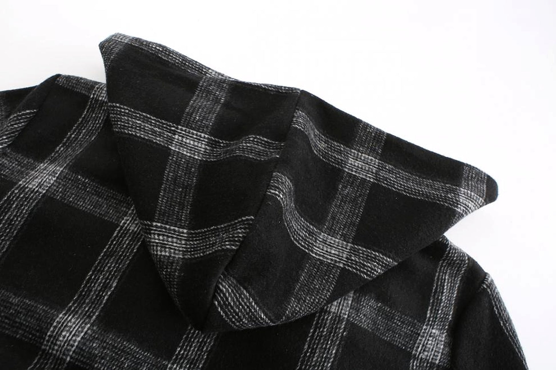 Check Color Jacket With Turn Over Collar - enhanced image 9