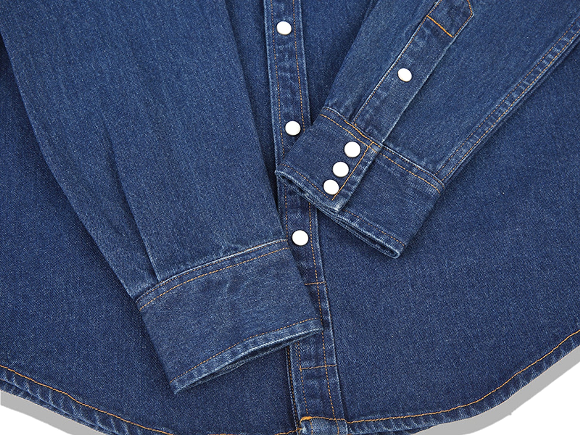 Classic Bag Flower Wash Denim Shirt - enhanced image 9