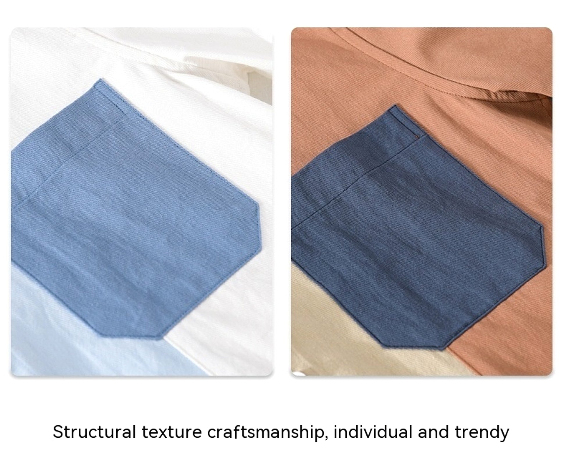 Contrast Color Pocket Short Sleeve DressShirt - enhanced image 9