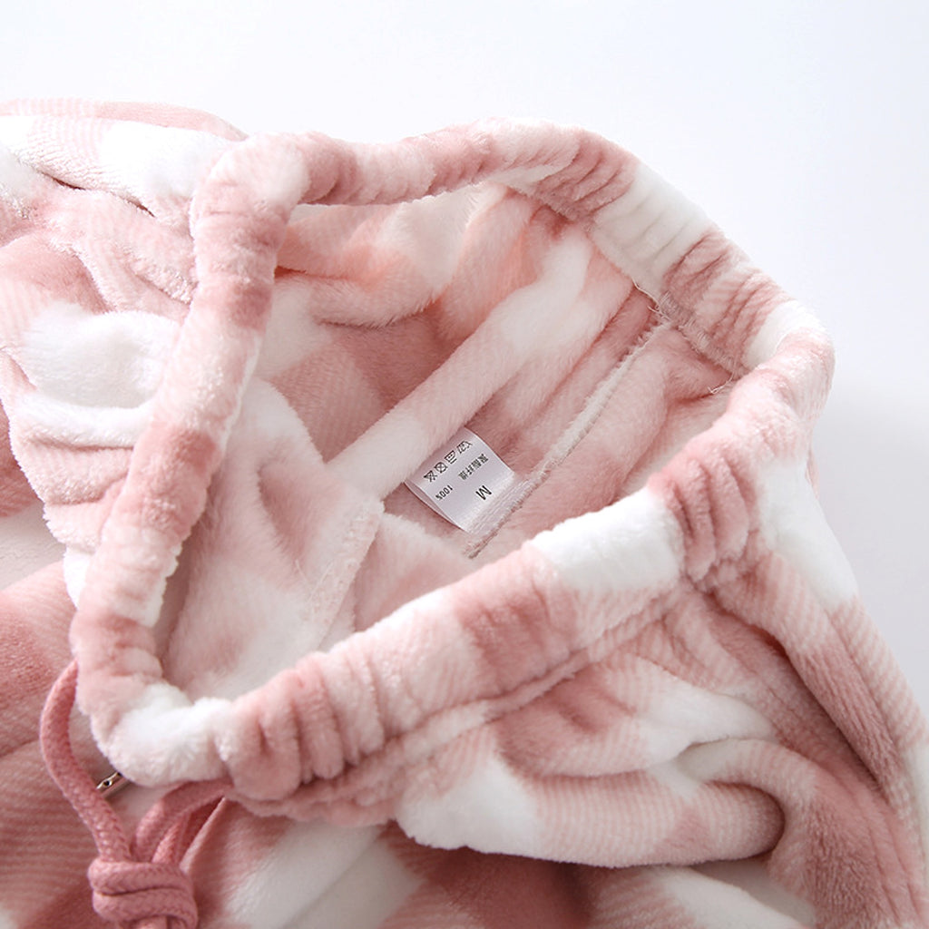 Couple Flannel Pajama Pants Plaid Women Autumn And Winter Plus Size Thickened - enhanced image 9
