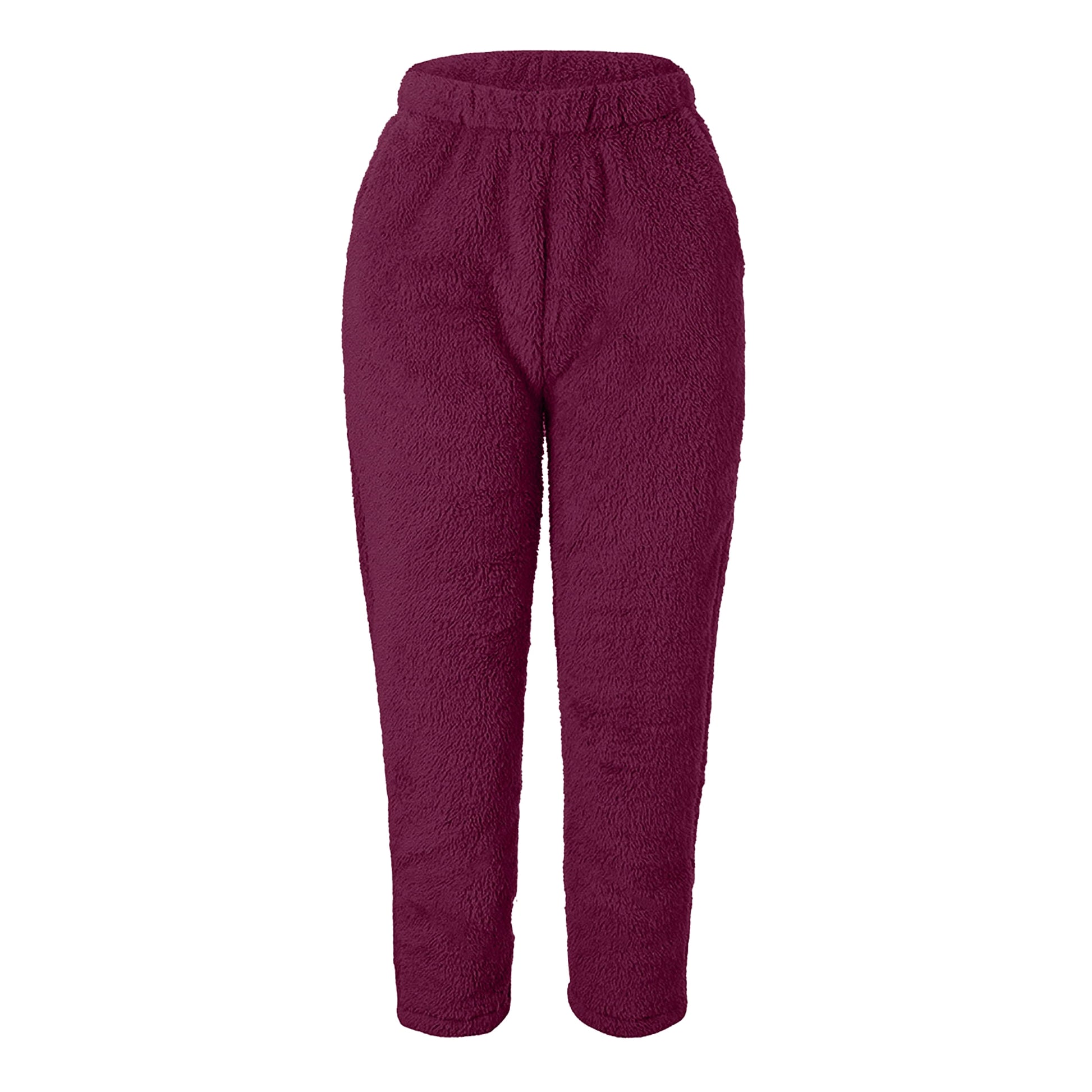 Double-sided Velvet Home Wear Women's Solid Color Loose Plush Pajama - enhanced image 9
