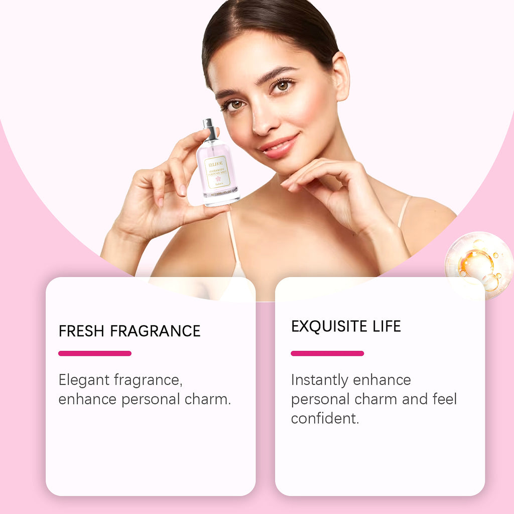 EELHOE Body Hair Perfume Spray Body Skin Hair Long-Lasting Fragrance Spray - enhanced image 9