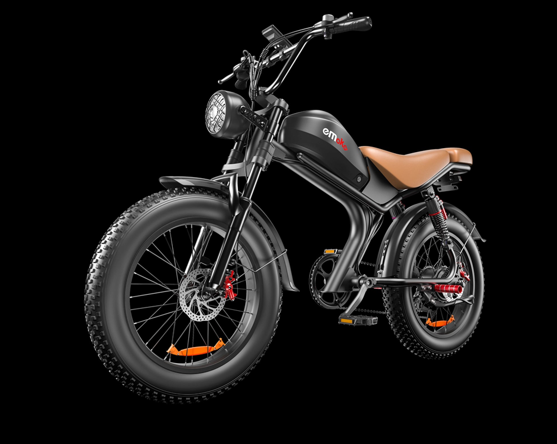 eMoto C93™ – 20" Retro-Style Electric Bike 1000W | 48V 20Ah Battery (US Warehouse) - enhanced image 9