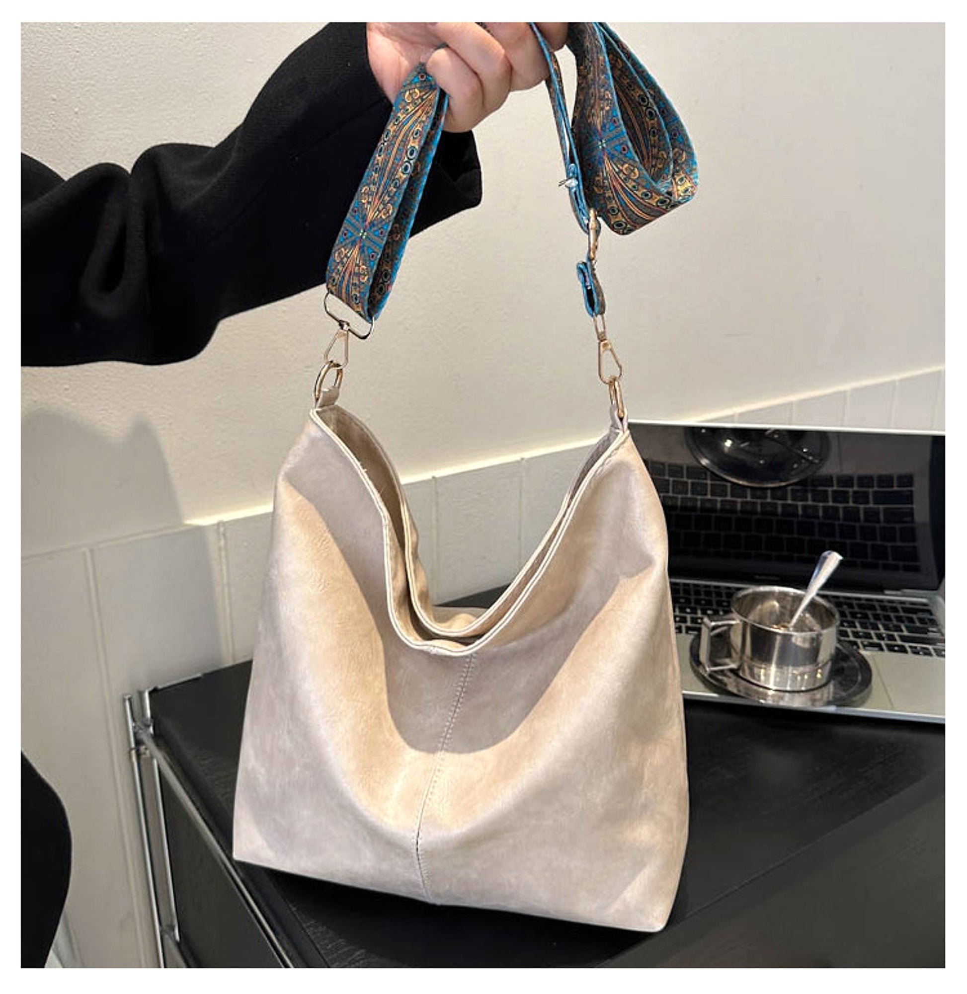 EthnicaBag™ – Women’s Shoulder Bag with Ethnic Wide Strap - enhanced image 9