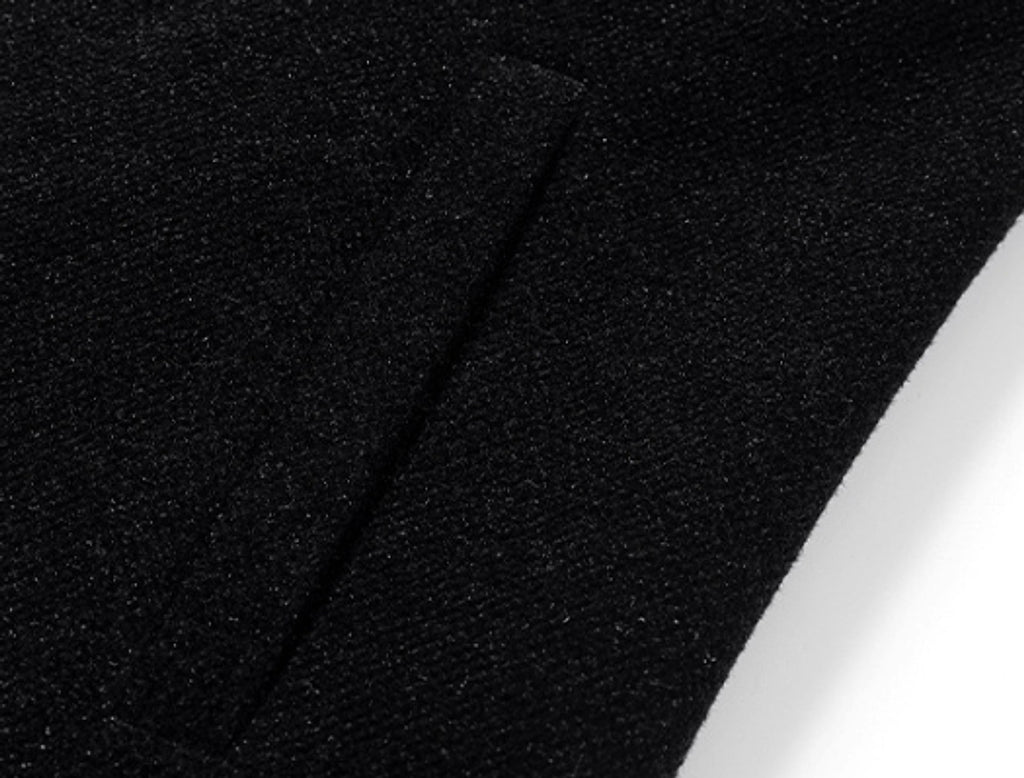 Fashion Men's Woolen Gold Mink Velvet Coat - enhanced image 9
