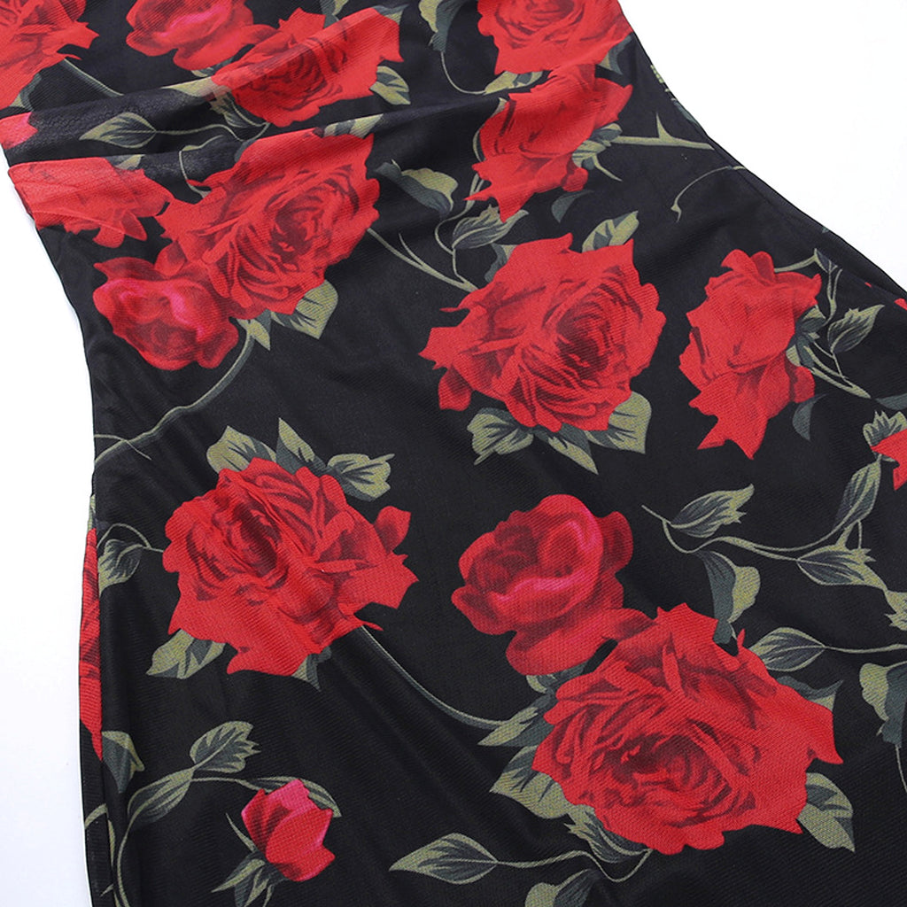 Women's Wear Slim Fit Printing Slip Dress - HAUTE FEMME EDITION 25 - enhanced image 9