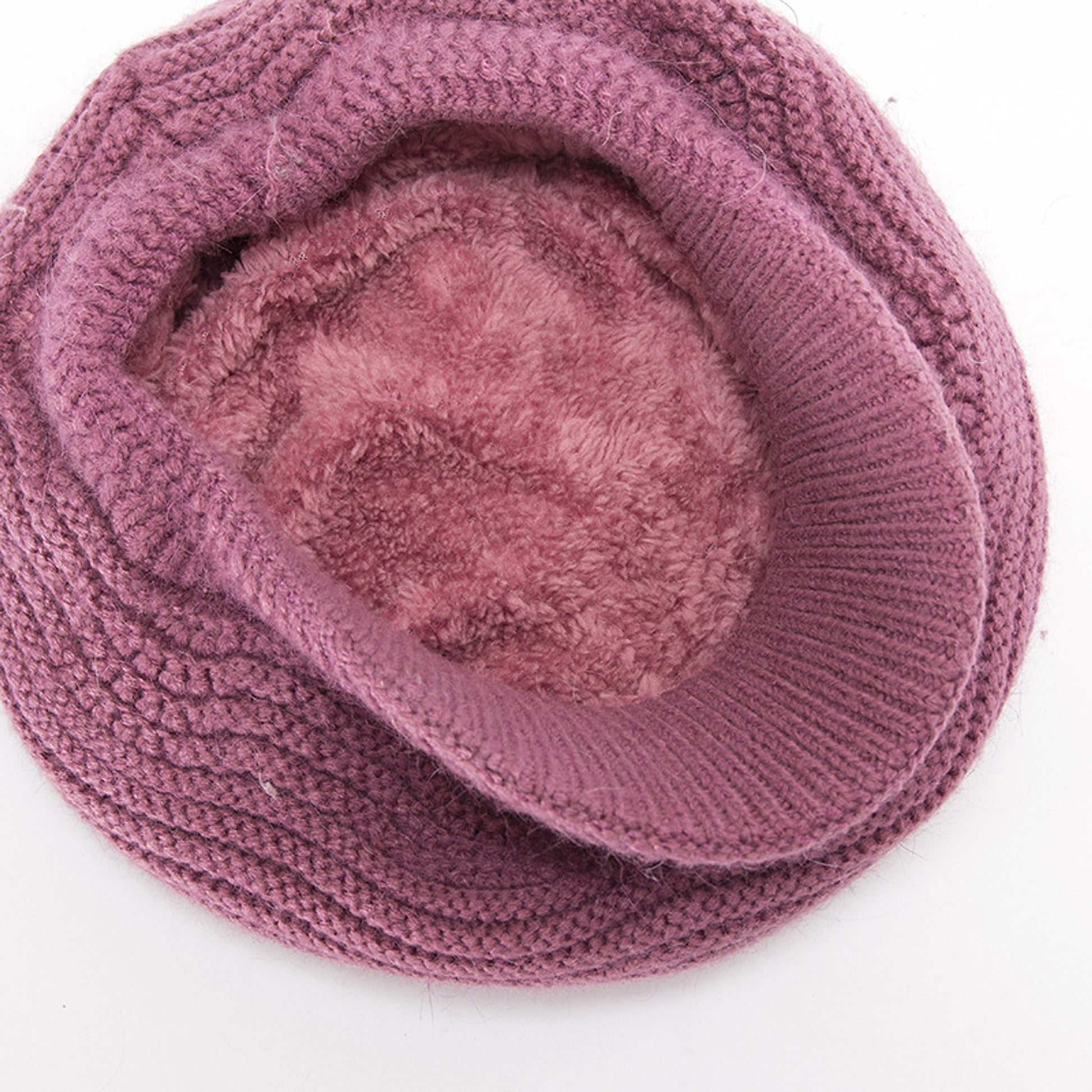 Fleece Fashion Warm Ladies Knitted Hat - enhanced image 9
