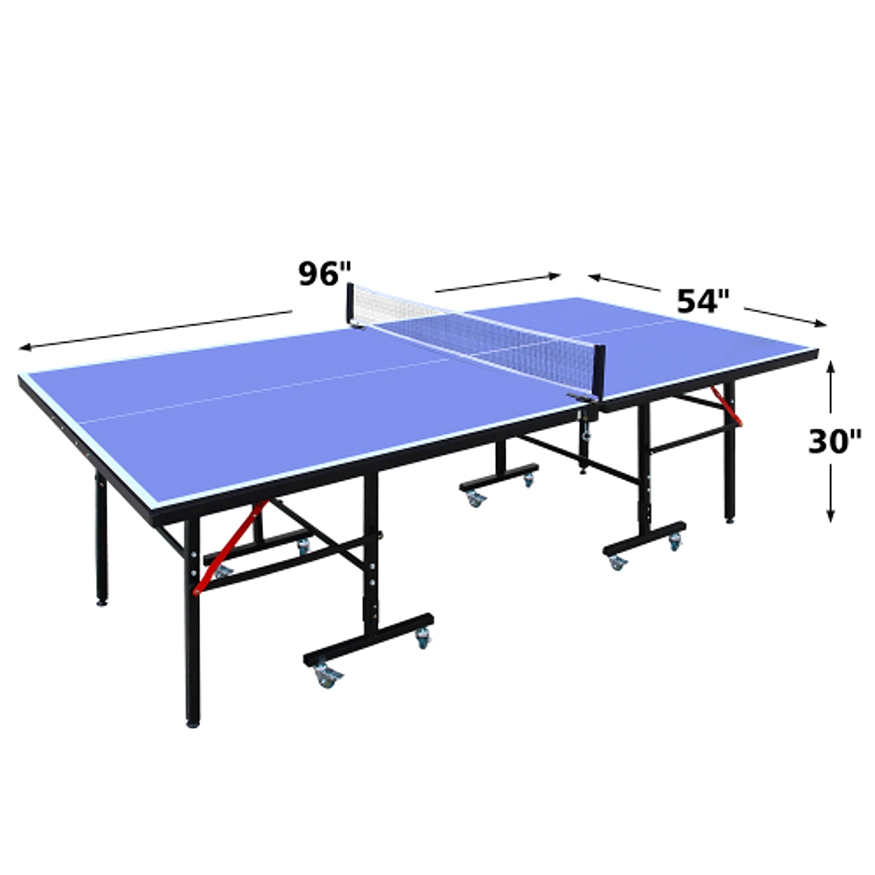 GameMaster™ – 8ft Mid-Size Foldable Ping Pong Table Set w/ Net, 2 Paddles & Balls (US Warehouse) - enhanced image 9