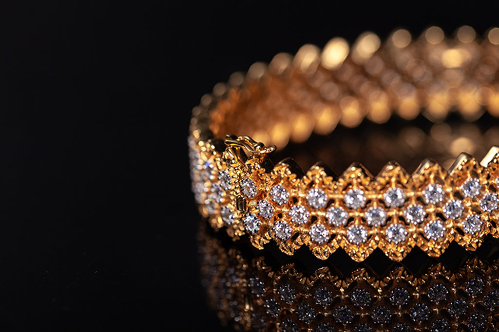 Gold Plated S925 Silver Fine Version Of The Lace Bracelet For Women - enhanced image 9