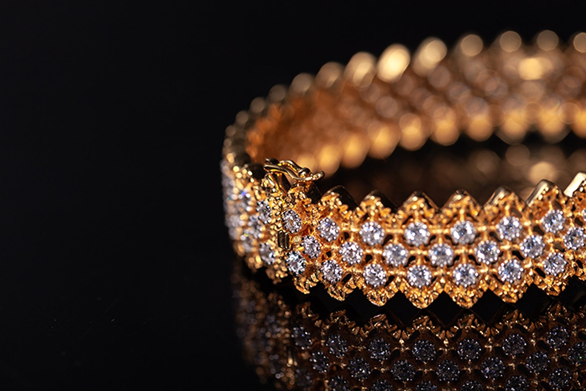 Gold Plated S925 Silver Fine Version Of The Lace Bracelet For Women - enhanced image 9