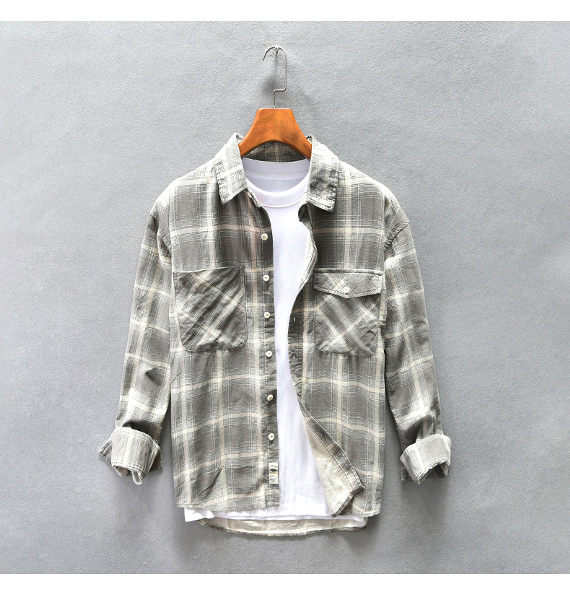 PlaidCraft™ – Pure Cotton Check Shirt for Men - enhanced image 9