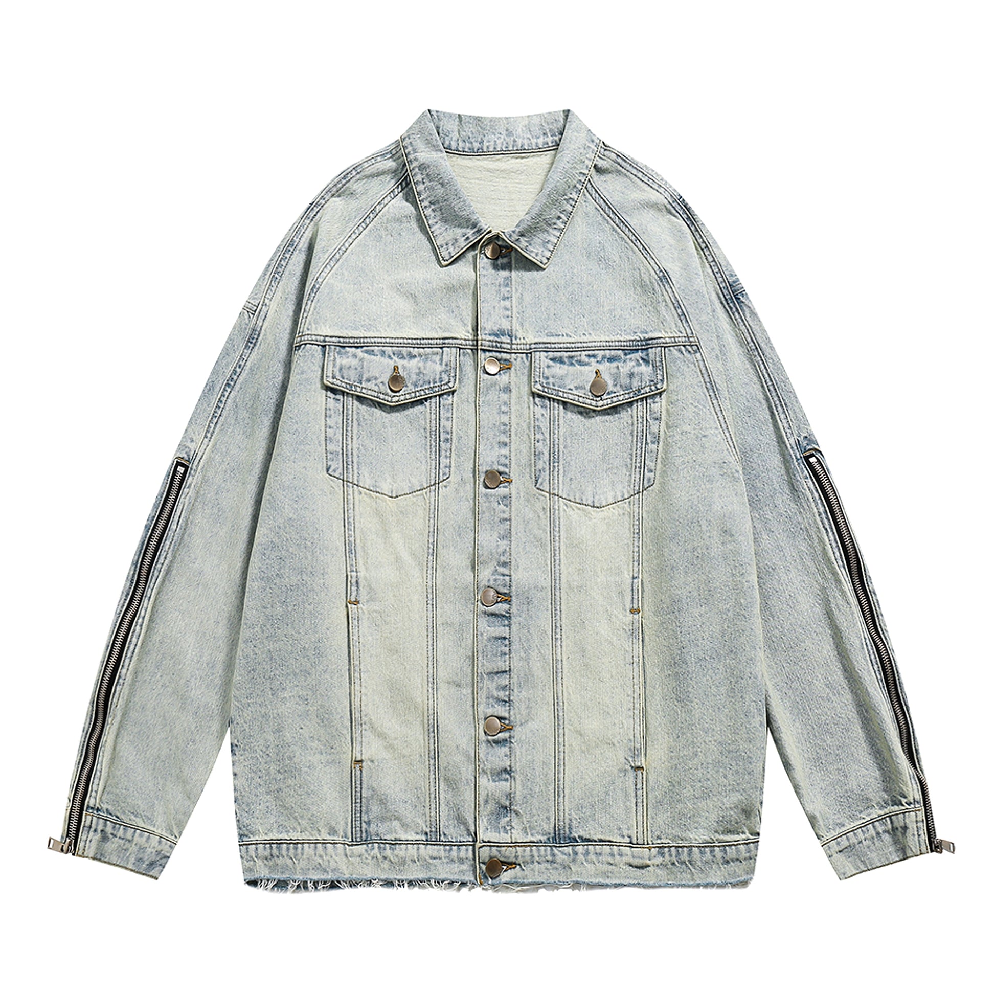 A.1  High Street Old Washing Water Denim Jacket  Women - enhanced image 9