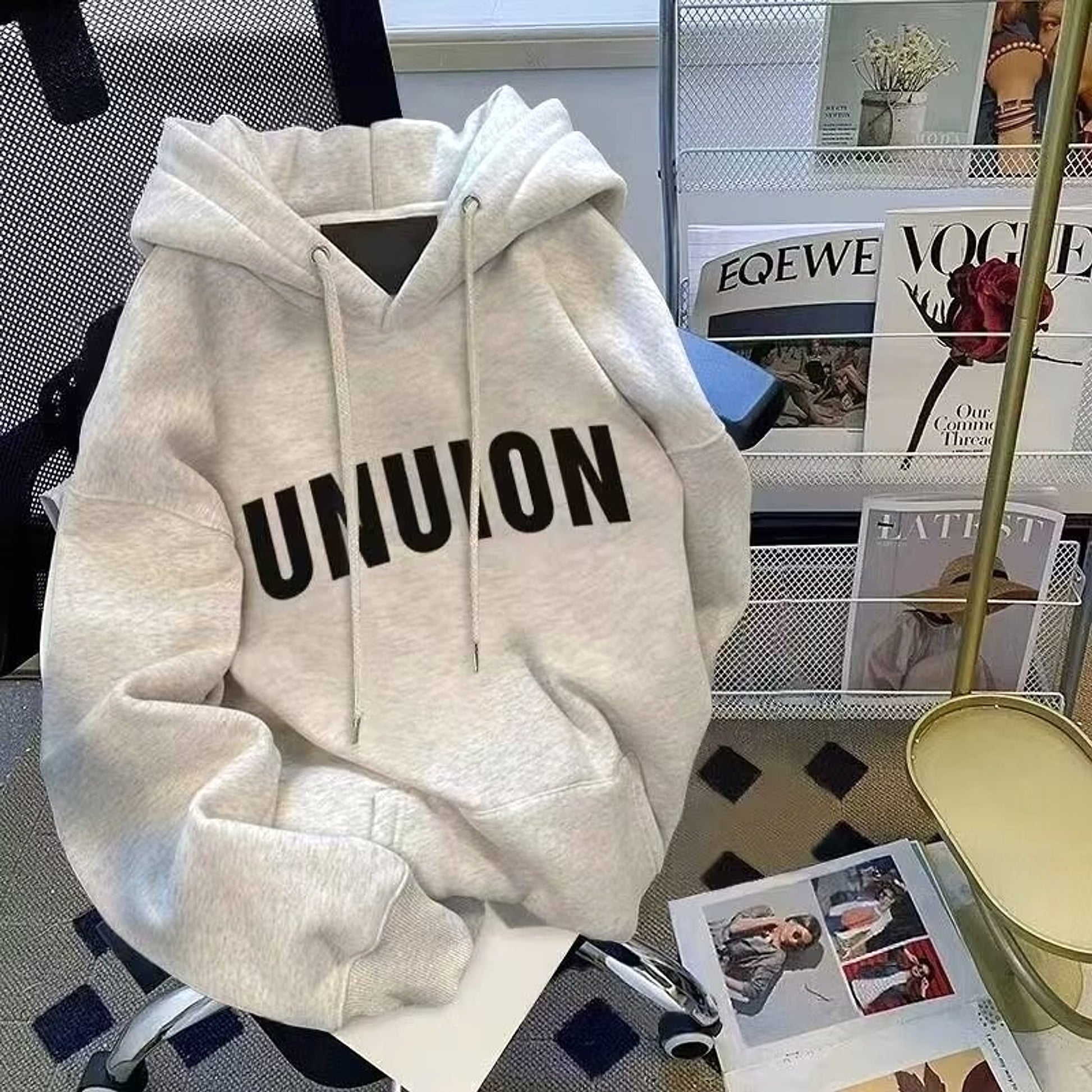 INS Hong Kong Style Loose Fashion Brand Letter Print Sweater - enhanced image 9