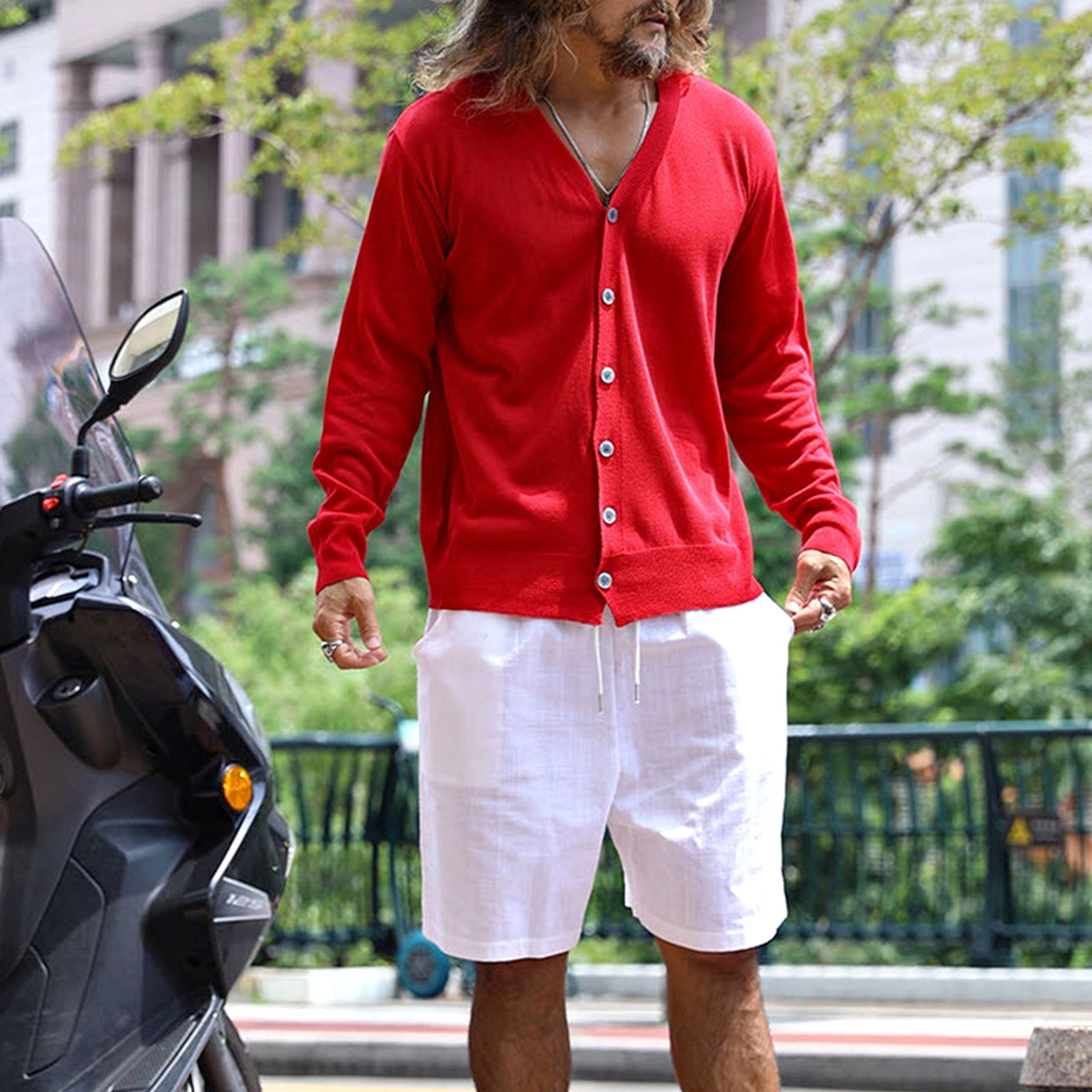 Knitted Sweater Men's Top - enhanced image 9