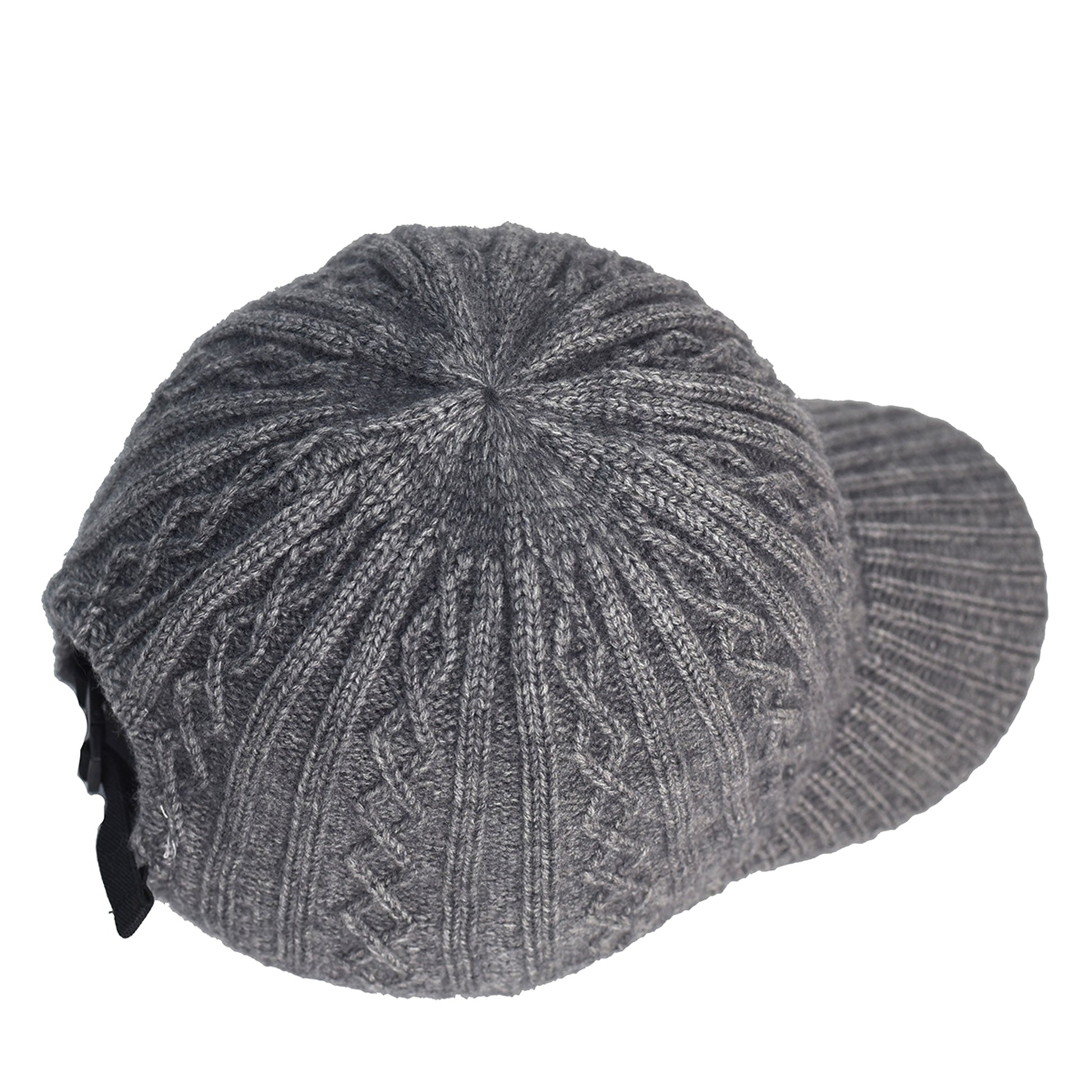 Knitting Wool Baseball Cap Korean Warm Solid Color Light Plate Peaked Cap - enhanced image 9