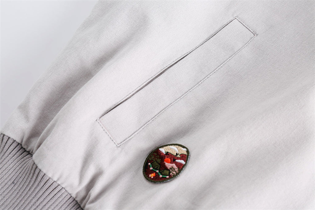 Lapel Baseball Uniform Jacket Men - enhanced image 9