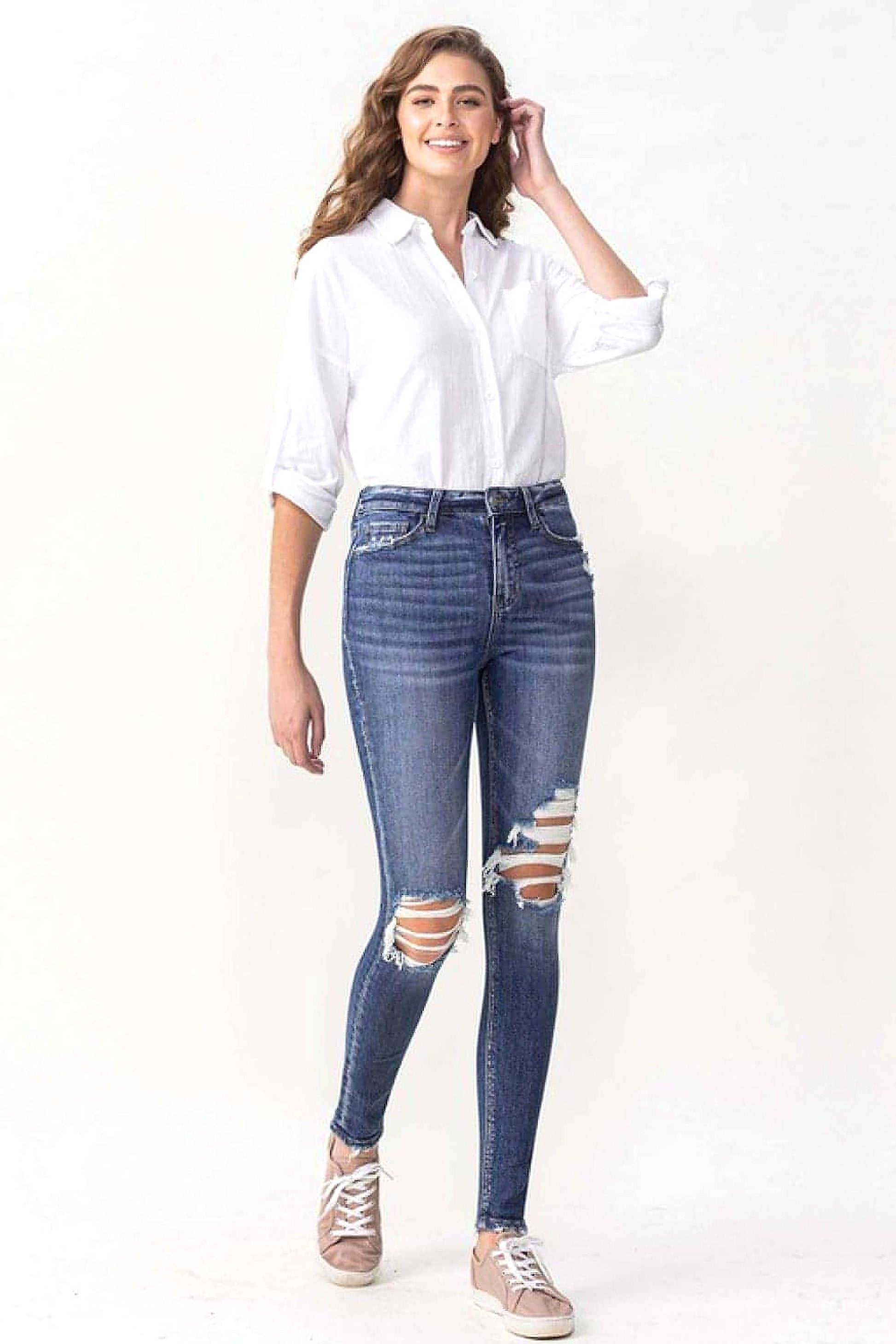 Lovervet Hayden Full Size High Rise Skinny - enhanced image 9