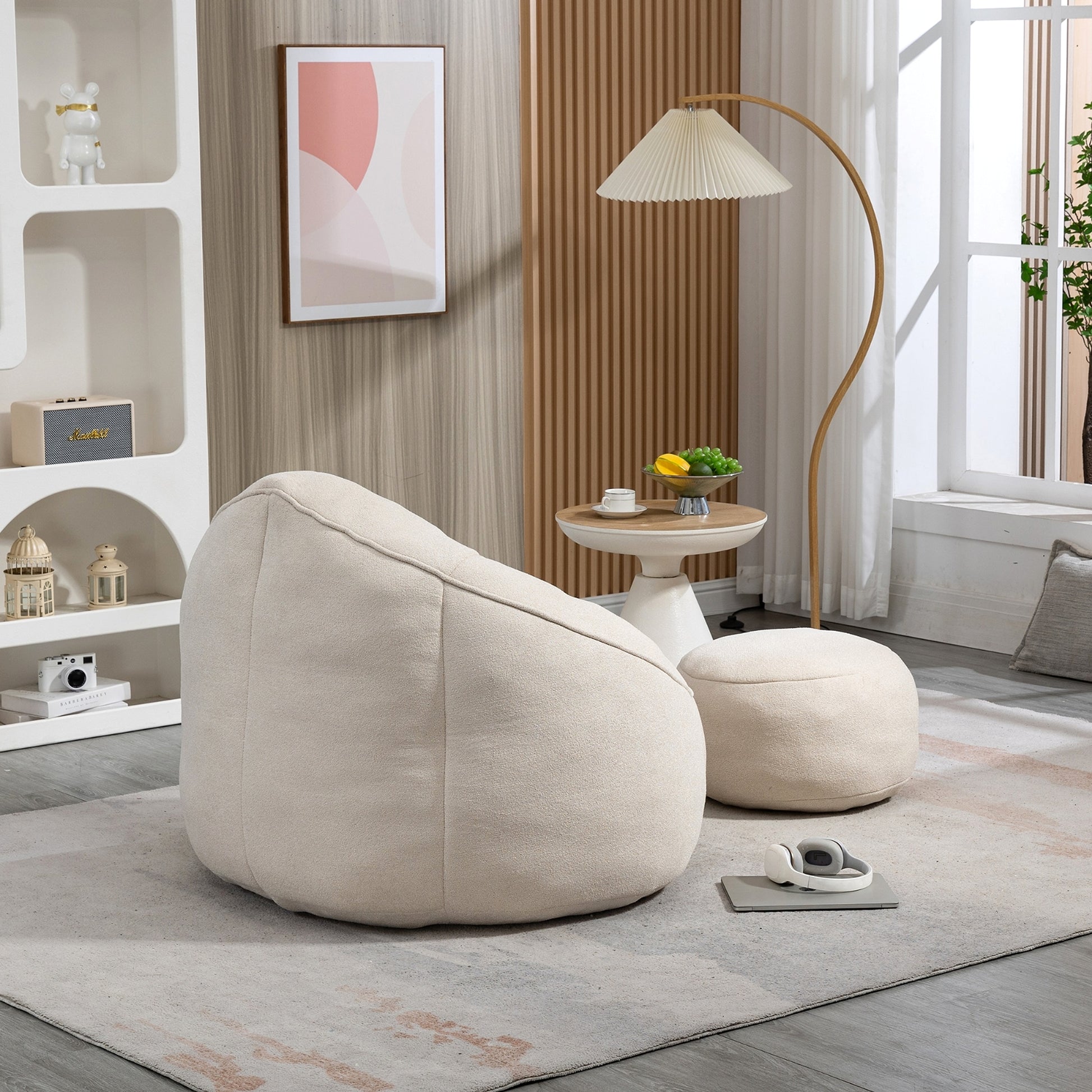 LuneluX_Home – CloudSoft Bean Bag Chair with Footrest - enhanced image 9