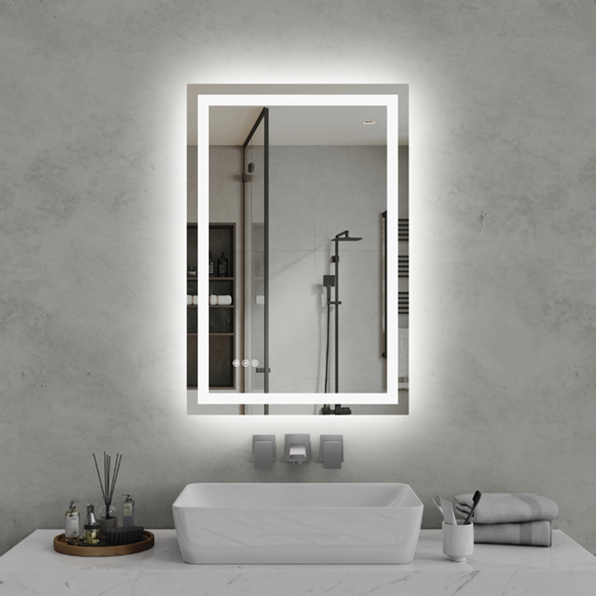 LuneluX_Home – Lumière LED Mirror (24" x 36") - enhanced image 9
