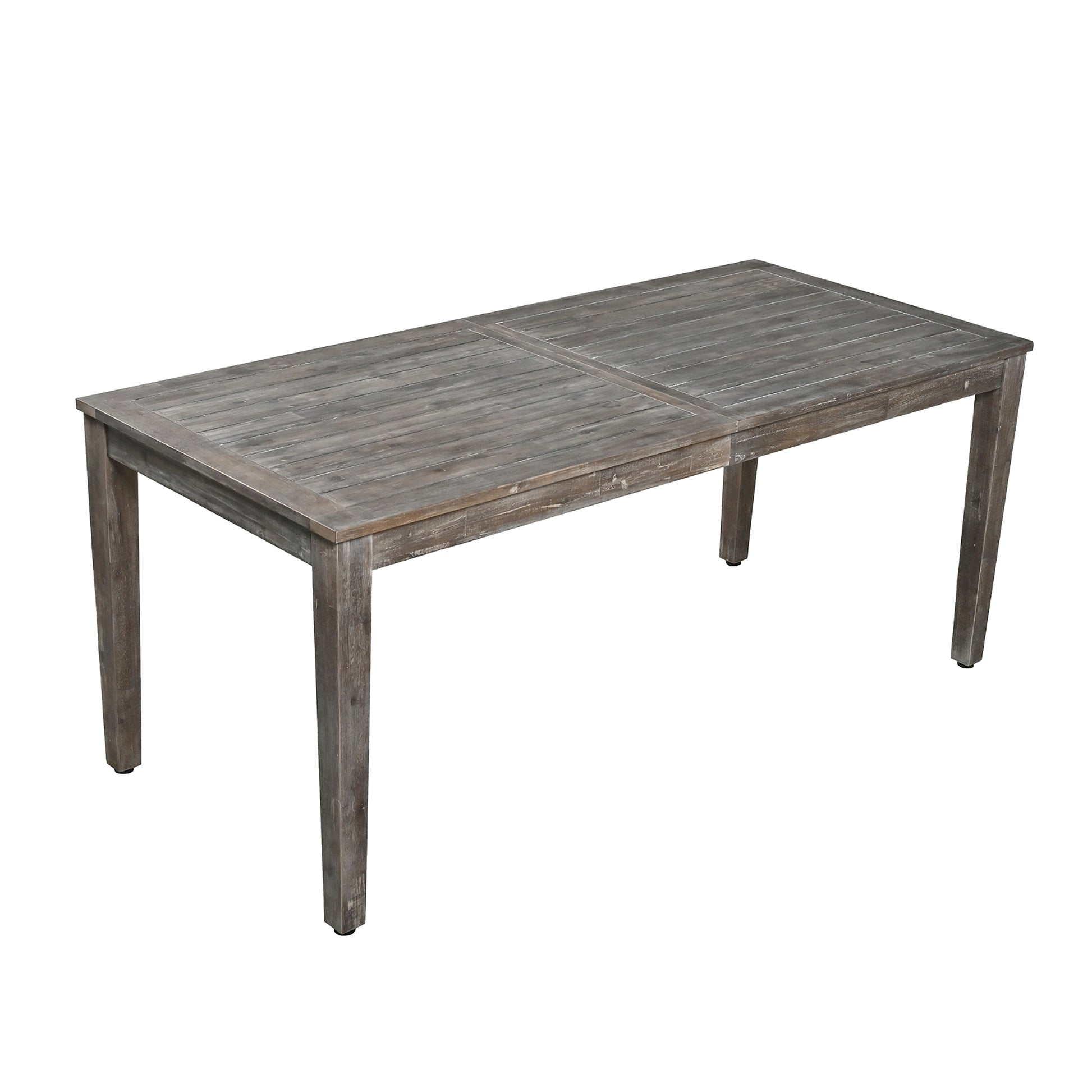 LuneluX_Home - Premium Hardwood Style Outdoor Dining Set (Grey, 6-Seater) - enhanced image 9