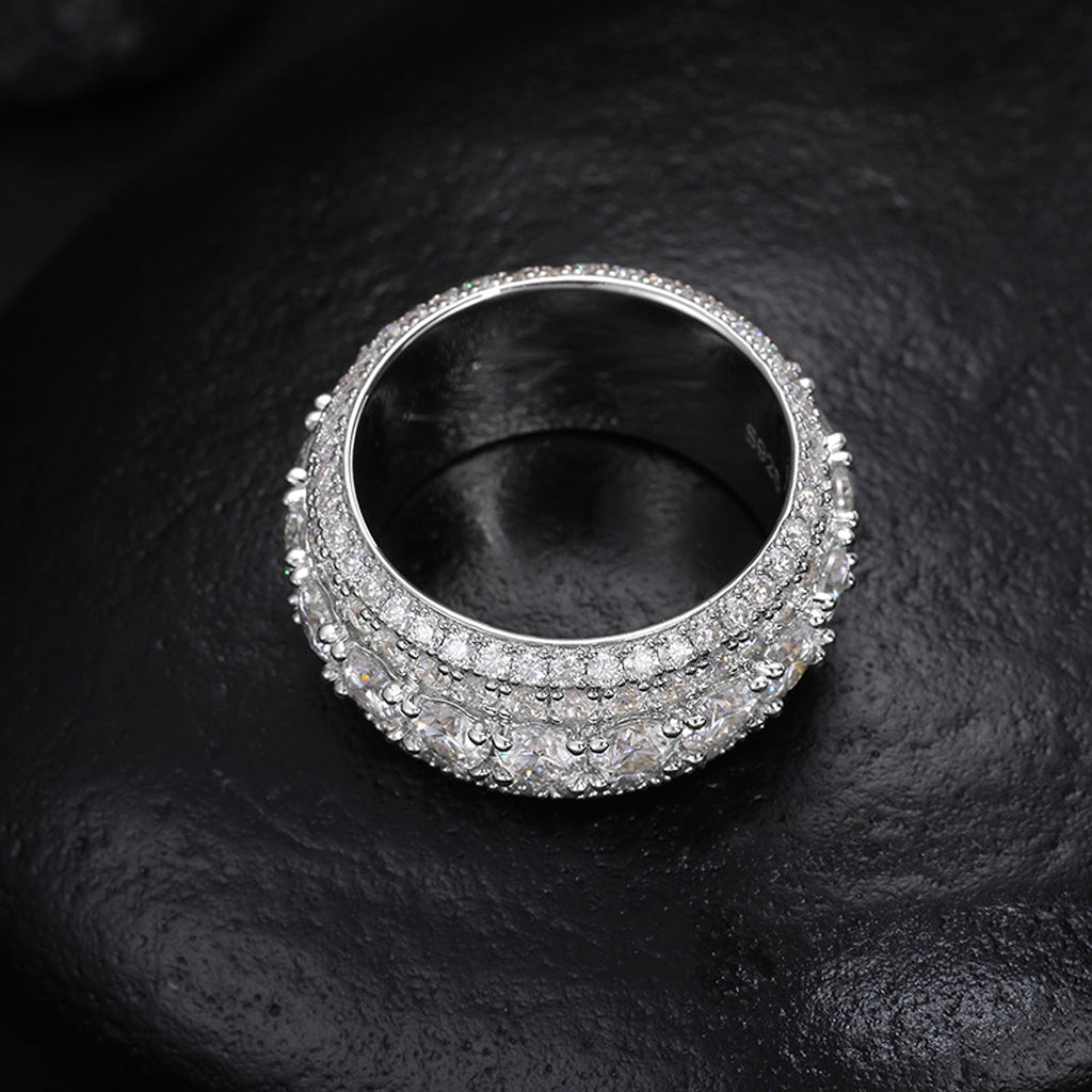 LuxeJewels™ - S925 Sterling Silver Mosonite Ring - enhanced image 9